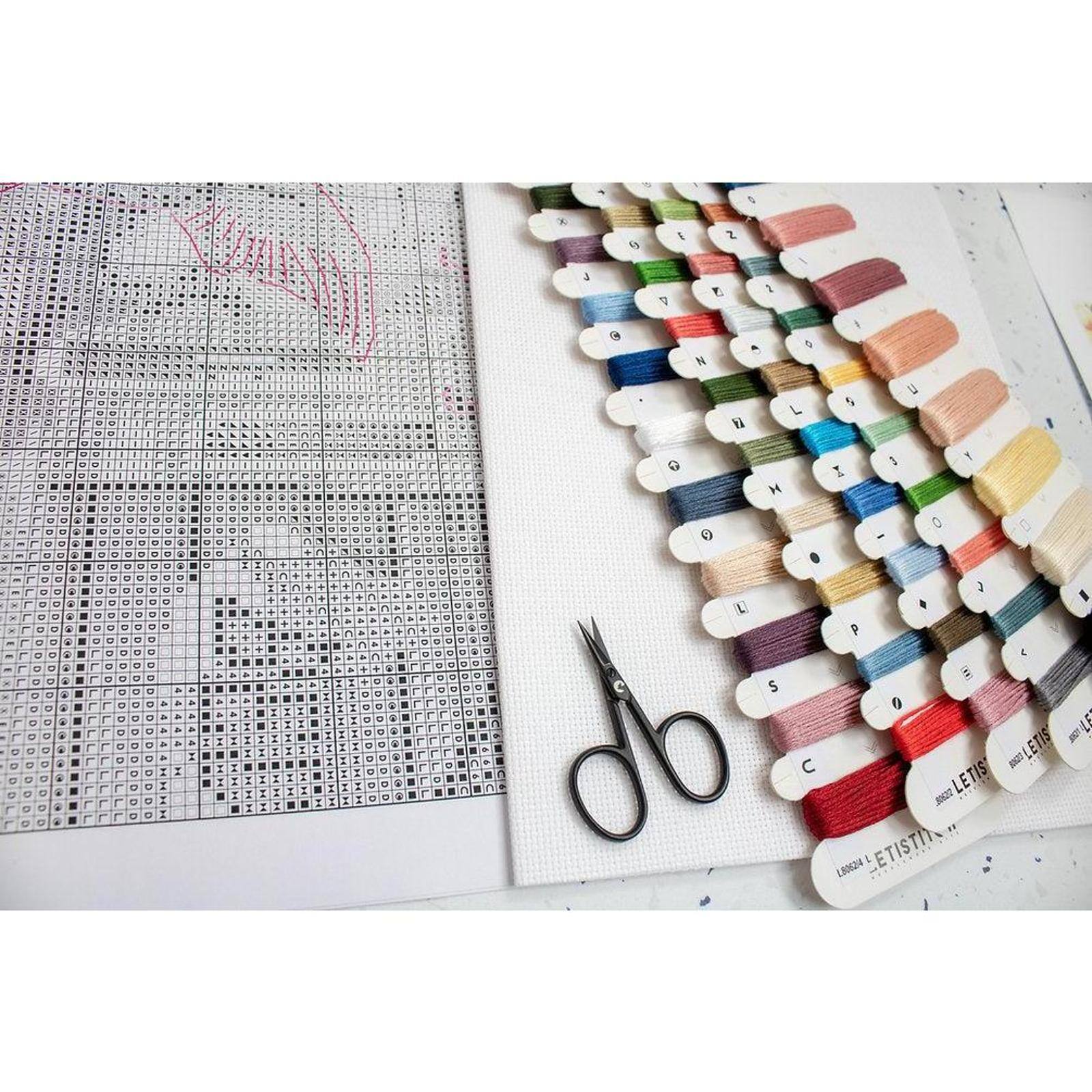 LetiStitch Springtime Songbirds Counted Cross Stitch Kit