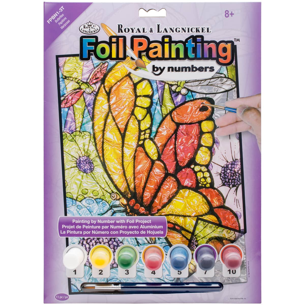 Royal & Langnickel® Butterflies Foil Paint By Number Kit