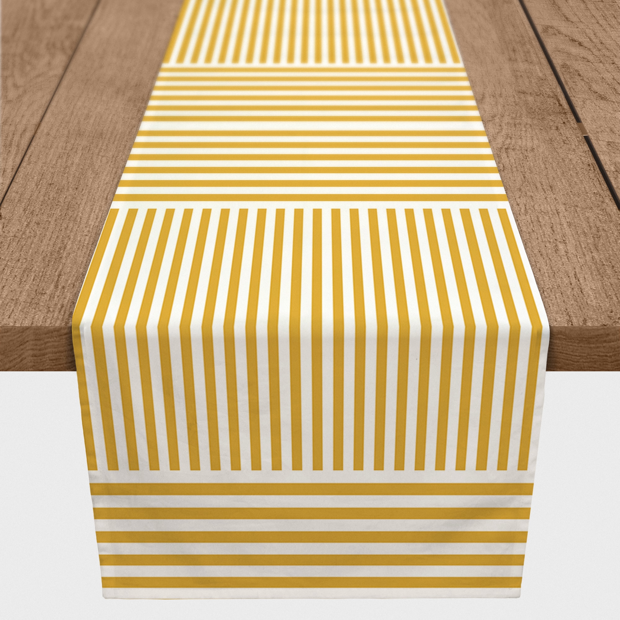 Alternating Stripes Indoor/Outdoor Table Runner
