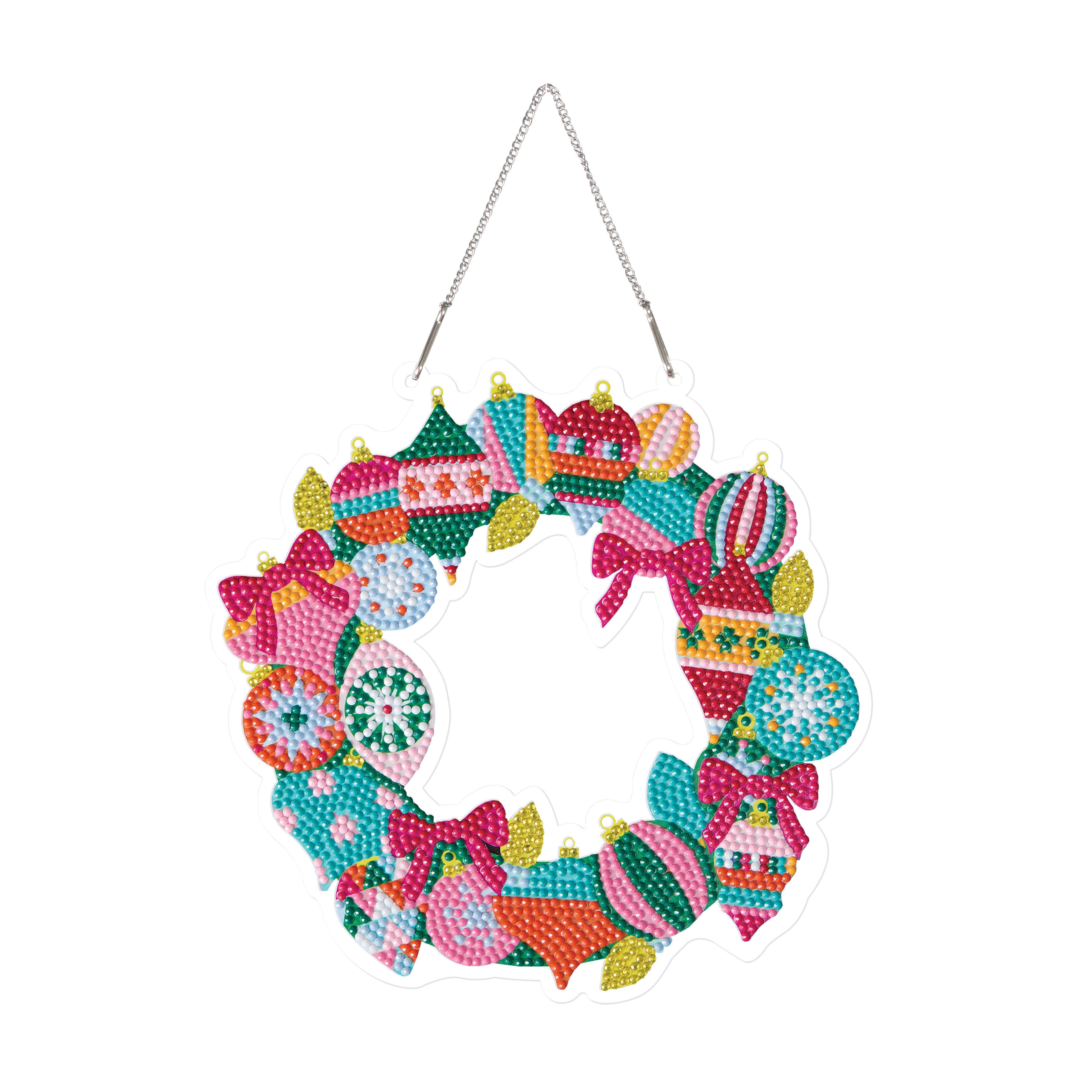 8&#x22; Ornament Wreath Diamond Art Kit by Make Market&#xAE;