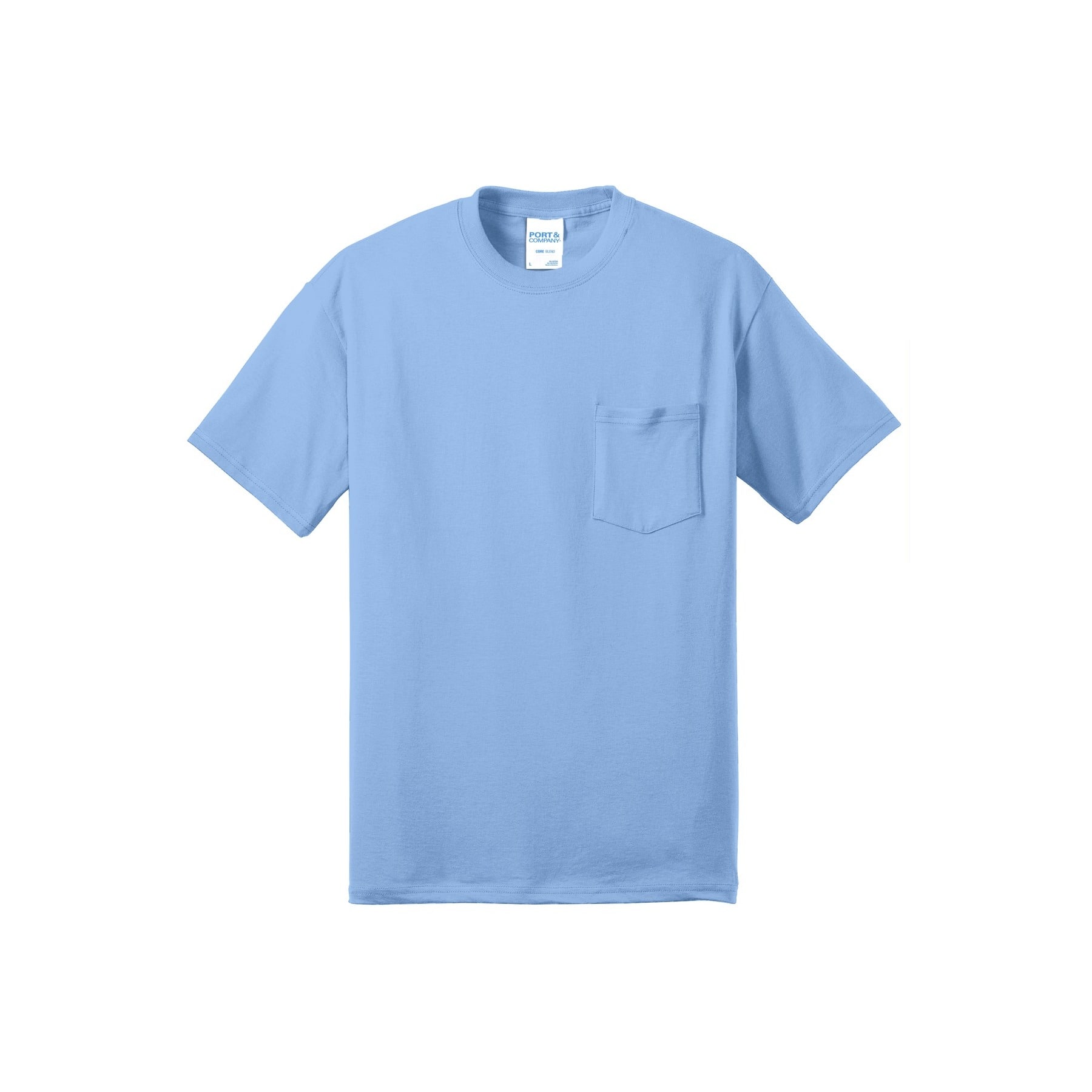 Port & Company® Core Blend Pocket Adult Tall Tee