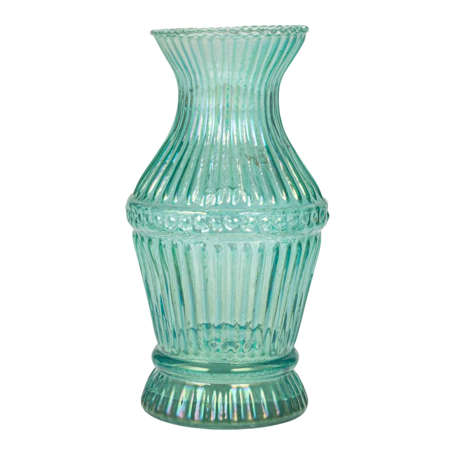 Hello Honey&#xAE; Multicolor Debossed Reclaimed Glass Vase Set