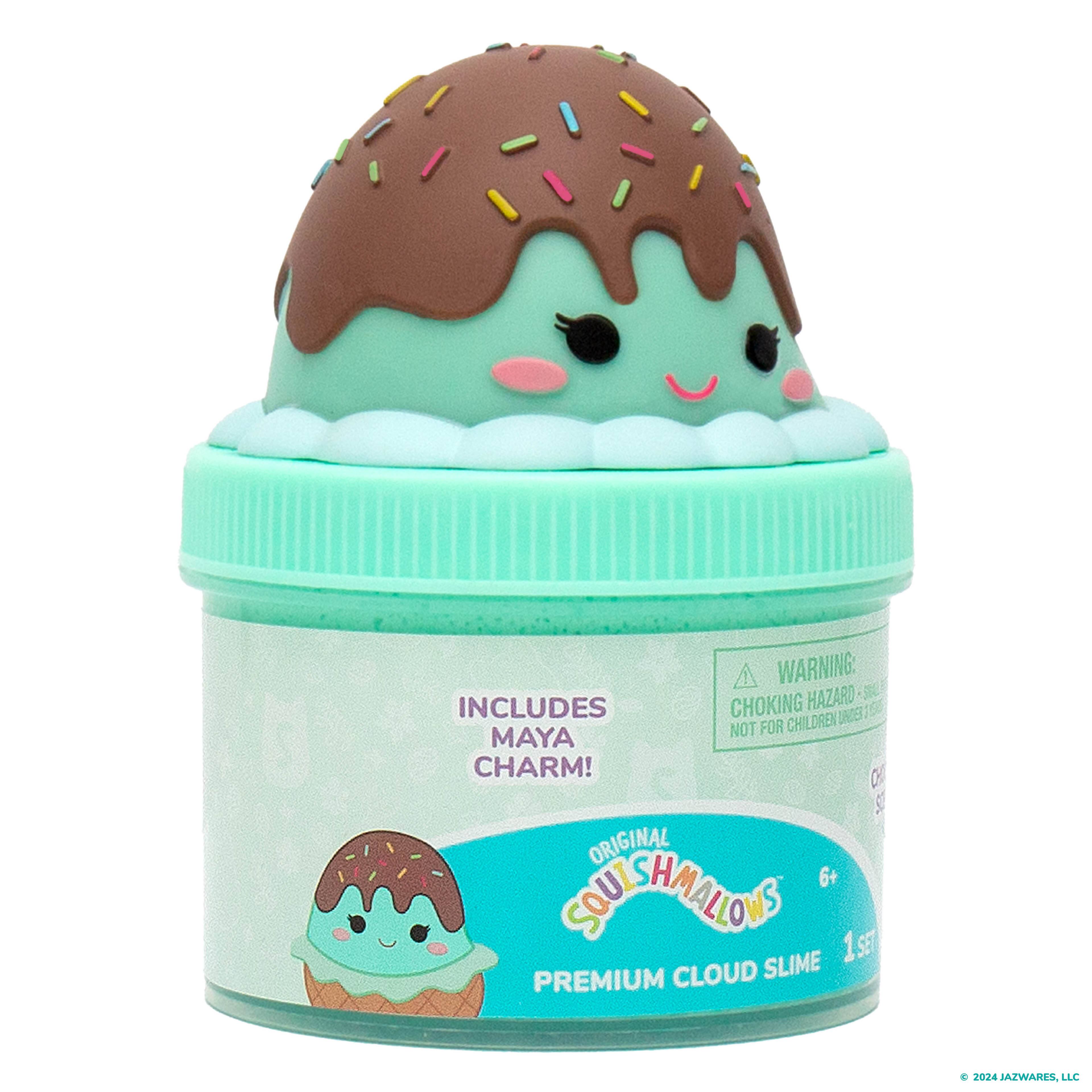 Original Squishmallows&#x2122; Maya the Mint Ice Cream Chocolate Scented Premium Cloud Slime
