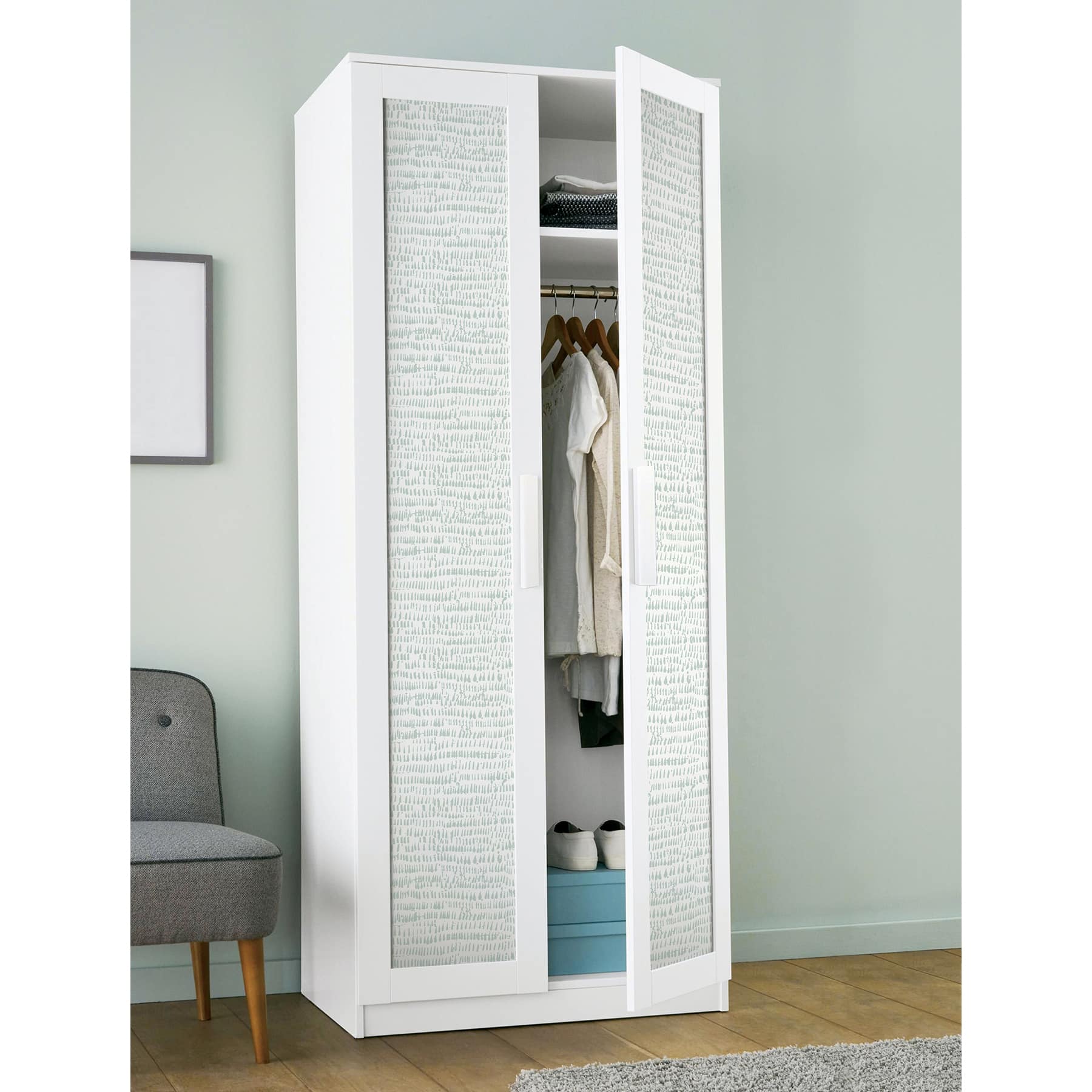 NuWallpaper Kylver Seafoam Peel & Stick Wallpaper