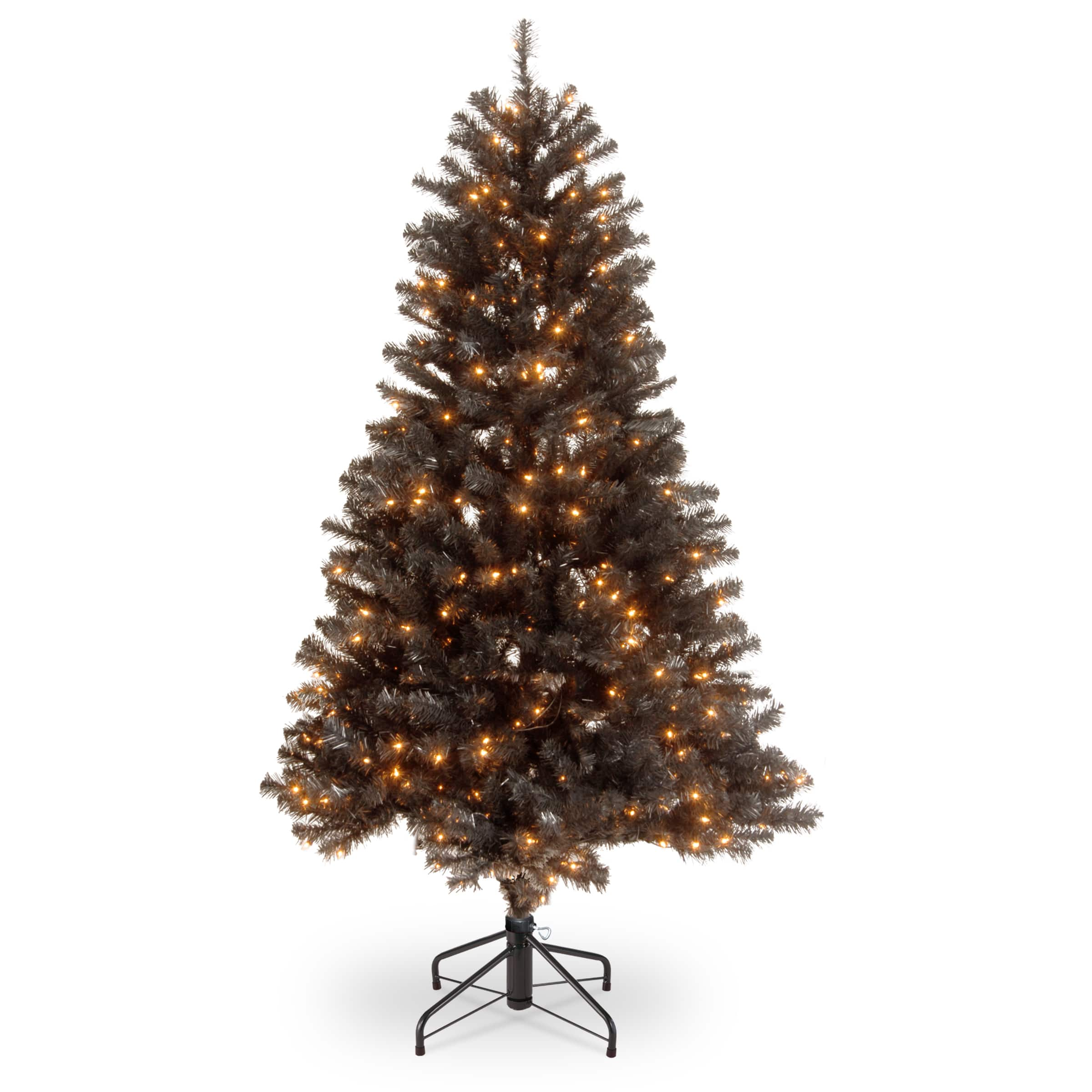 4.5ft. Pre-Lit North Valley&#xAE; Black Spruce Artificial Christmas Tree, Clear Lights