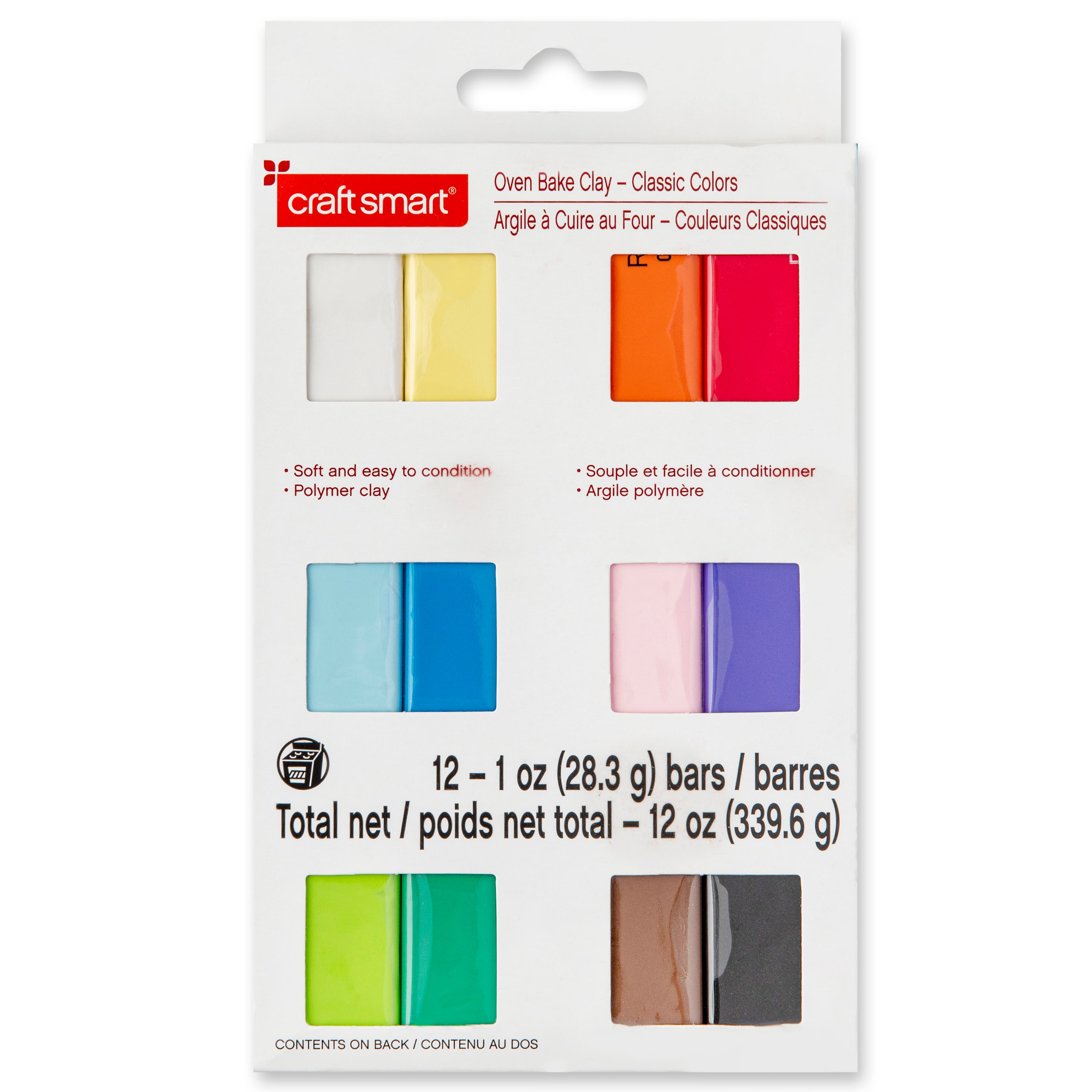 Classic Colors Oven Bake Clay by Craft Smart®