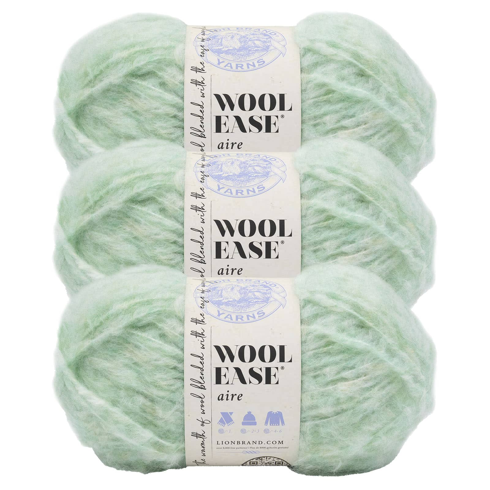 3 Pack Lion Brand&#xAE; Wool-Ease&#xAE; Aire Yarn