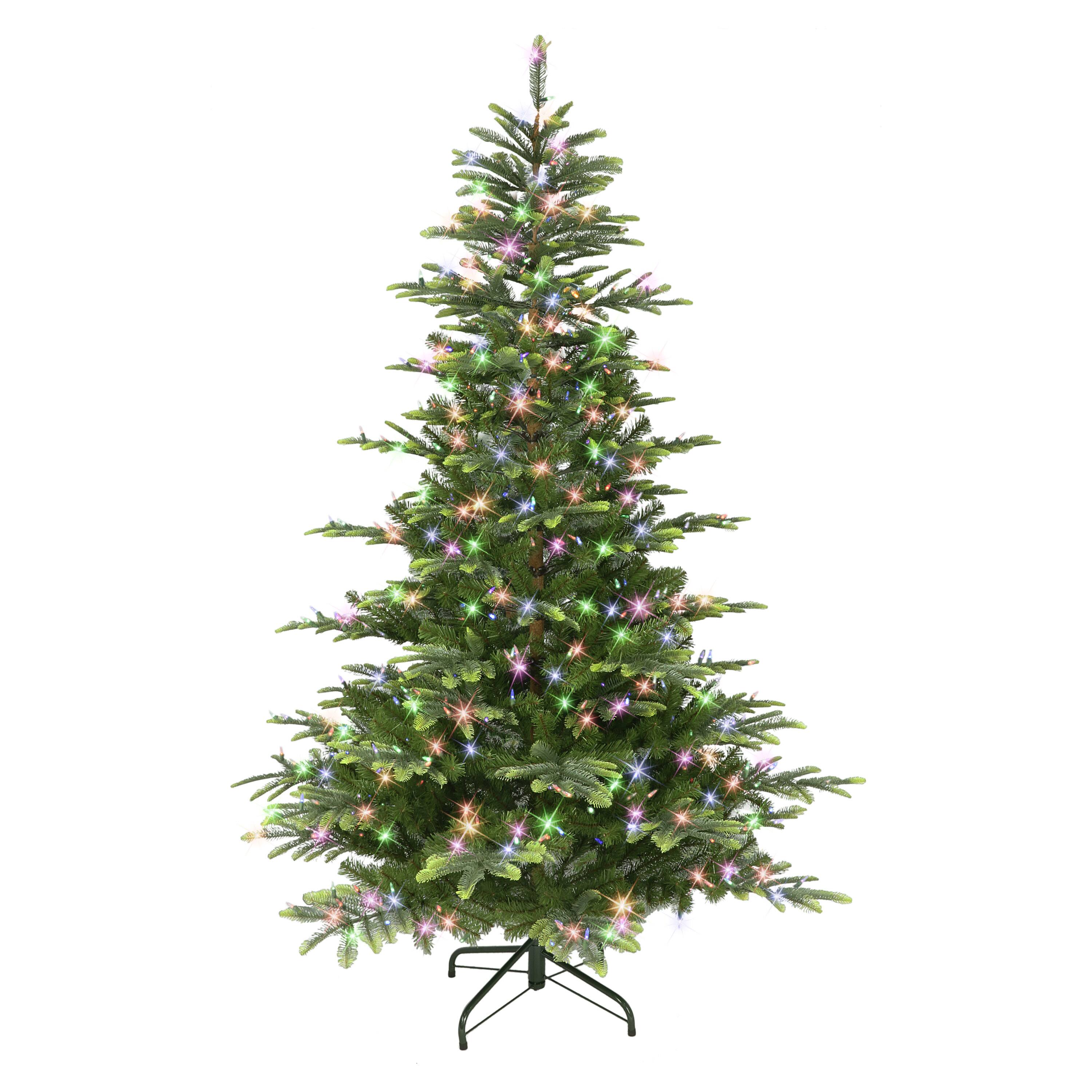 7.5ft. Pre-Lit Aspen Fir Artificial Christmas Tree, Color Select LED Lights