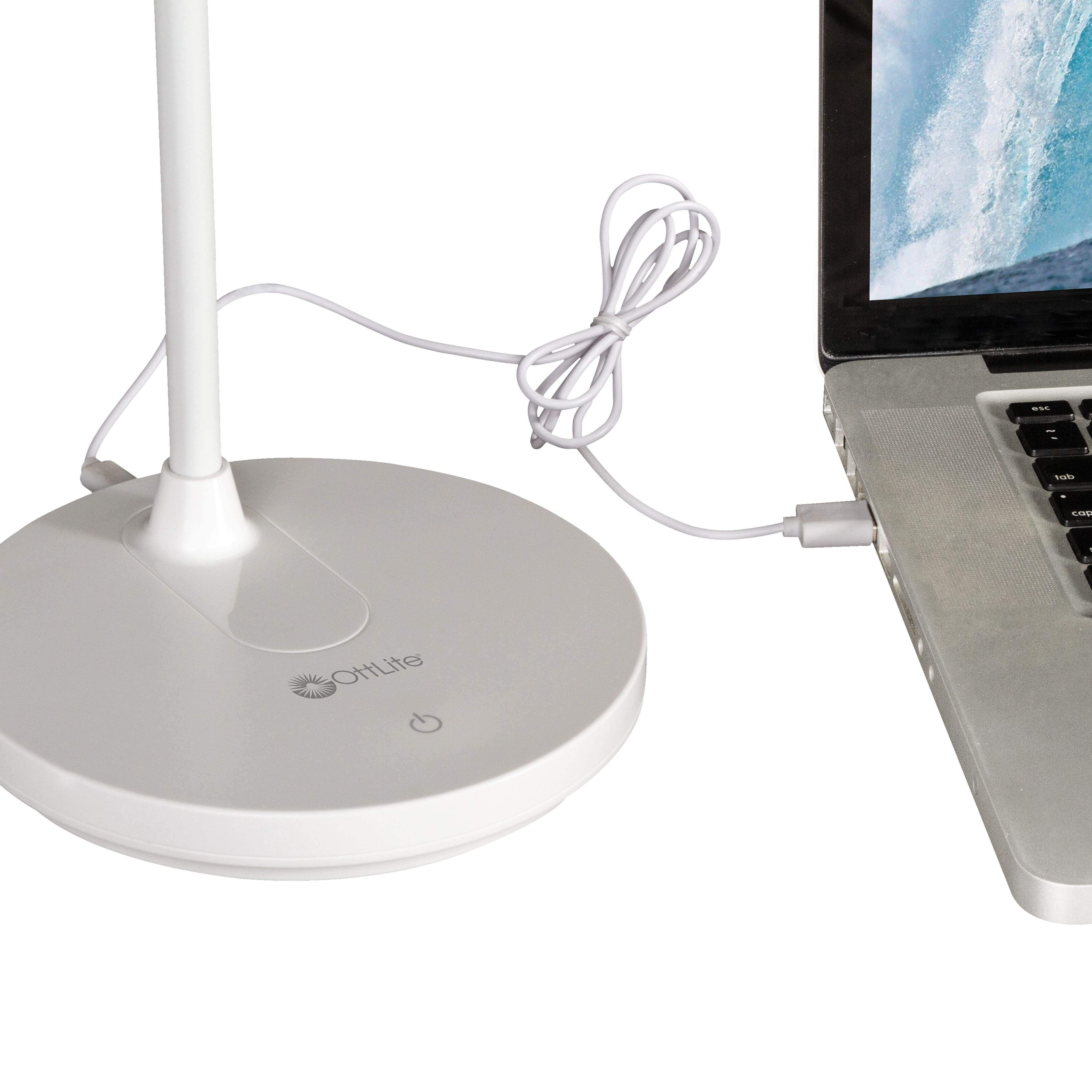 OttLite® Rechargeable LED Ring Desk Lamp