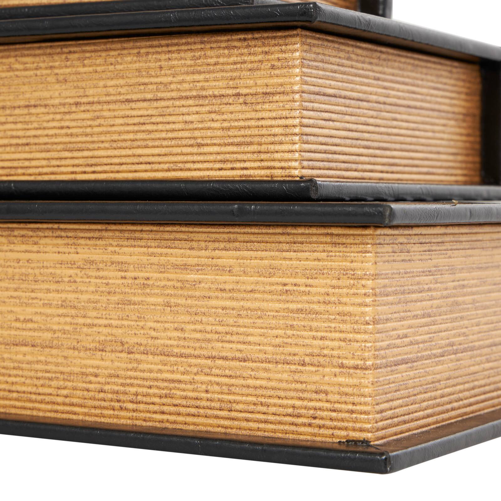 Black Eiffel Tower Paris Storage Book Box Set