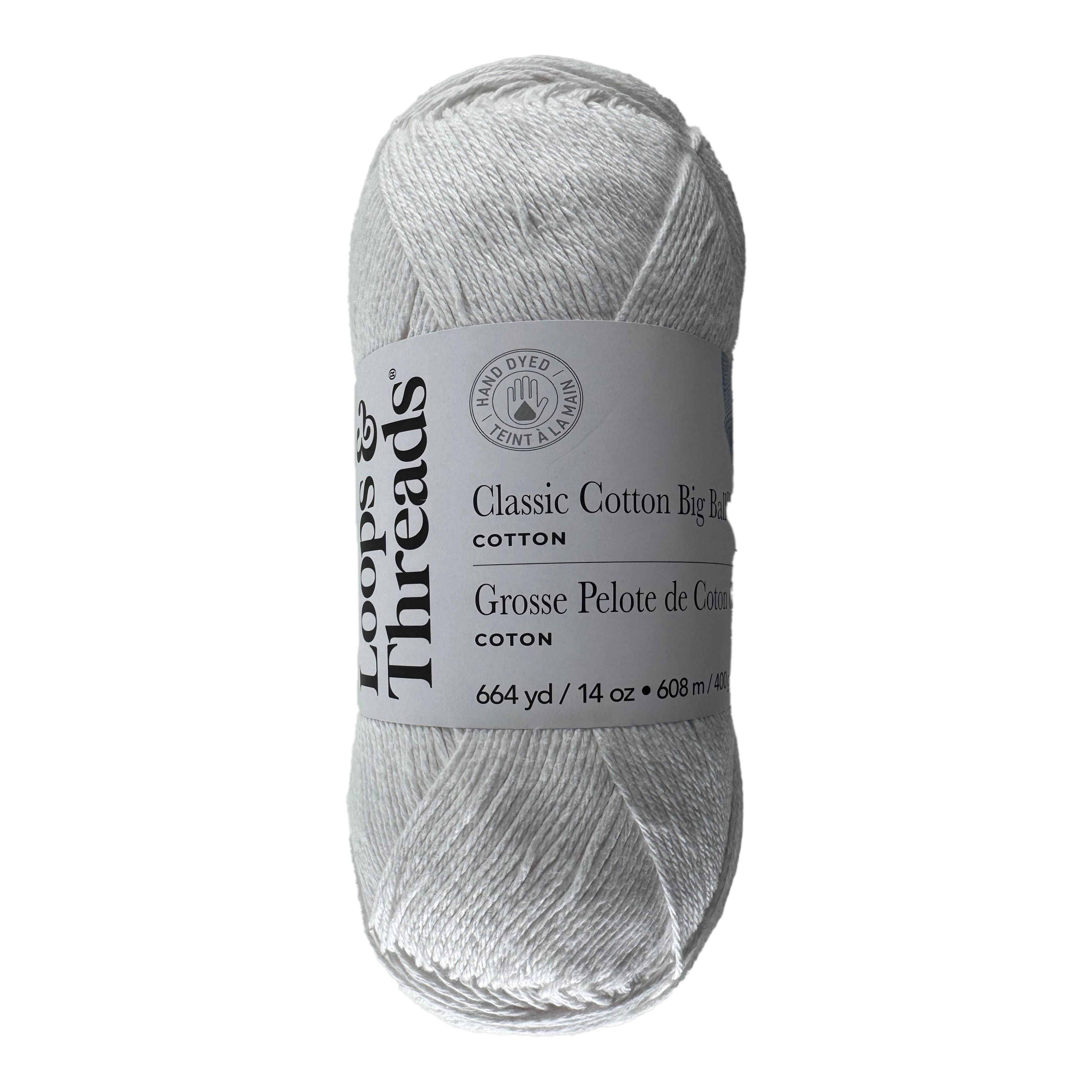 Classic Cotton Big Ball&#x2122; Solid Yarn by Loops &#x26; Threads&#xAE;