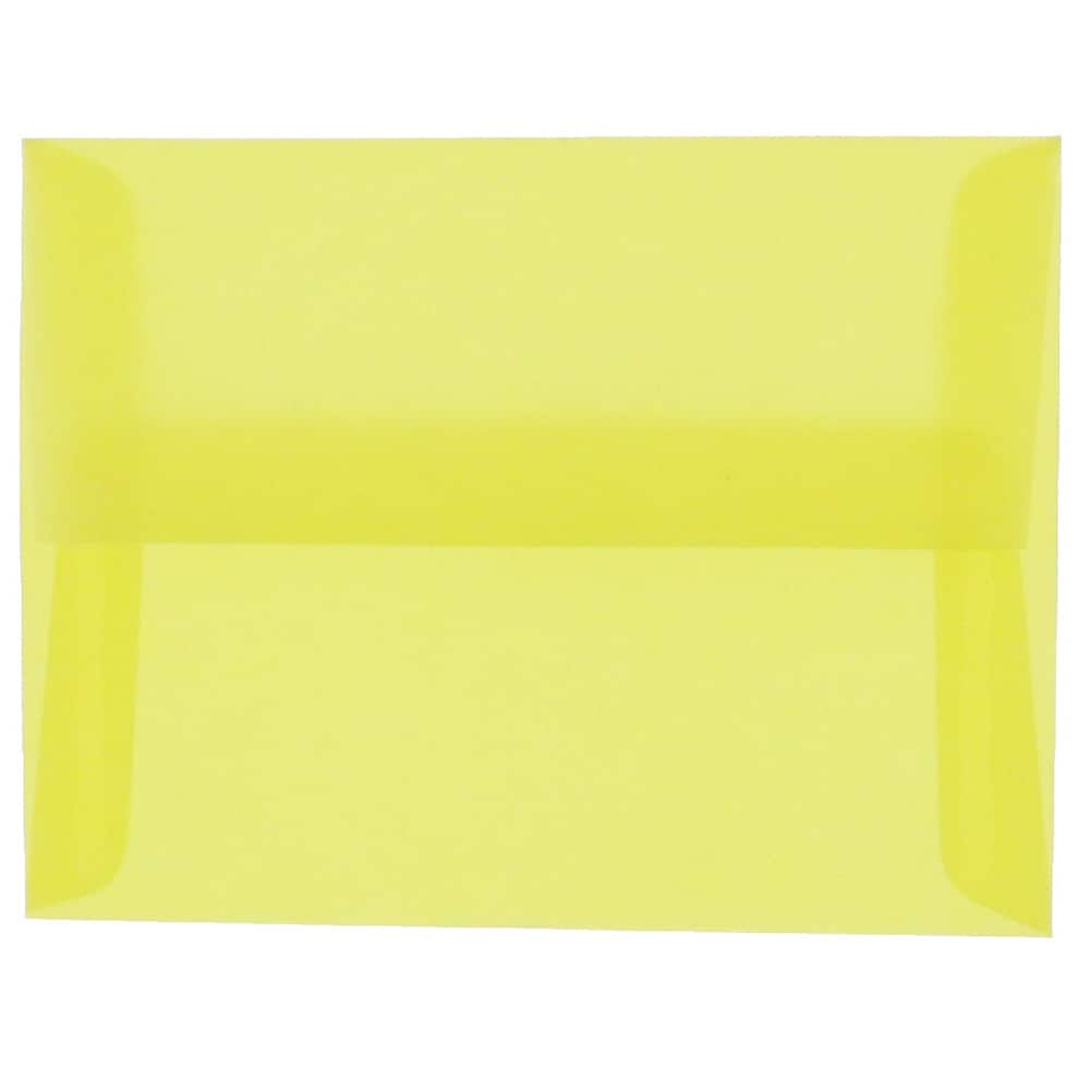 JAM Paper A2 Translucent Vellum Invitation Envelopes, 25ct.