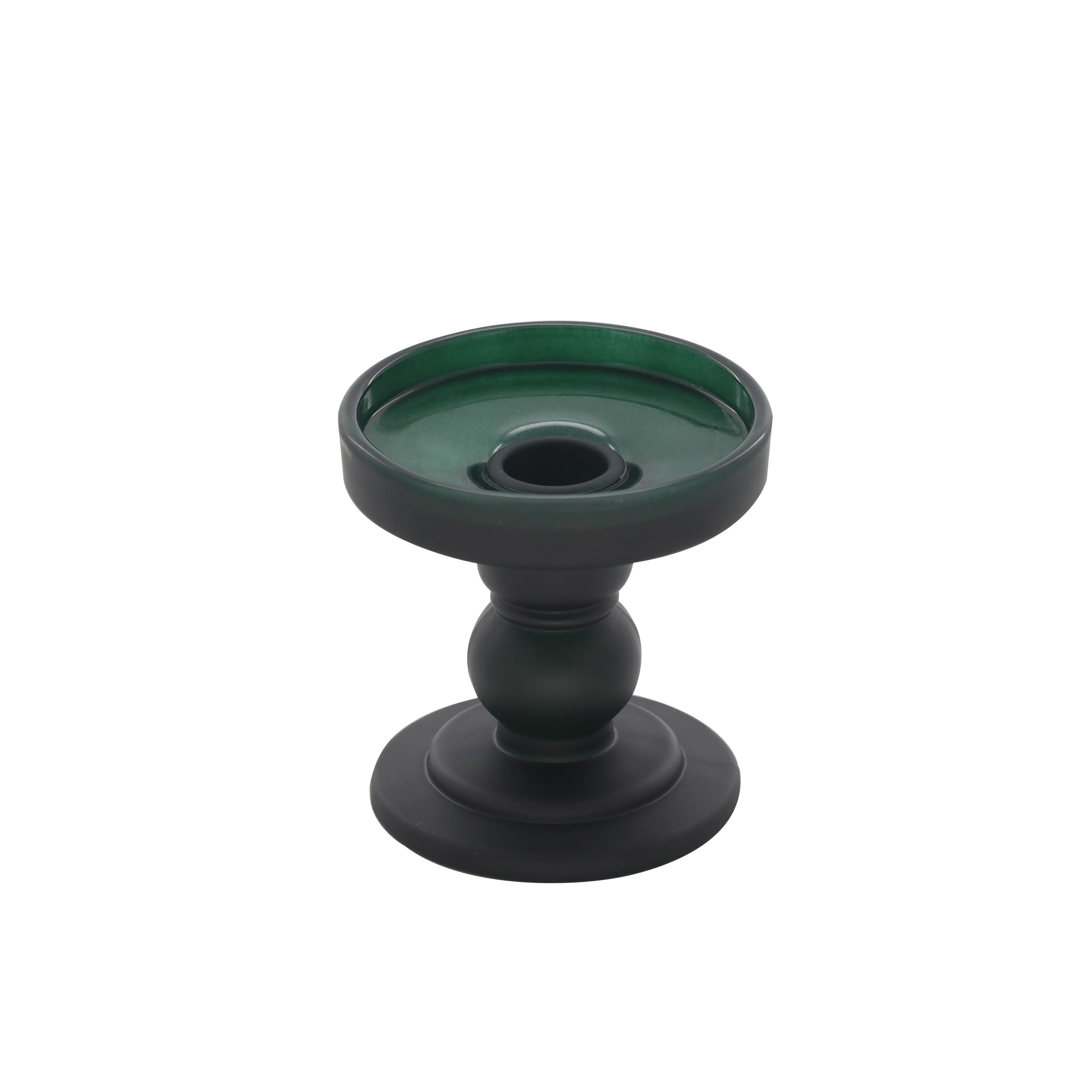 Small Green Glass Candle Holder by Ashland&#xAE;