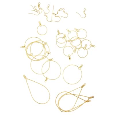 Premium Metals Gold Assorted Ear Wires by Bead Landing™ image