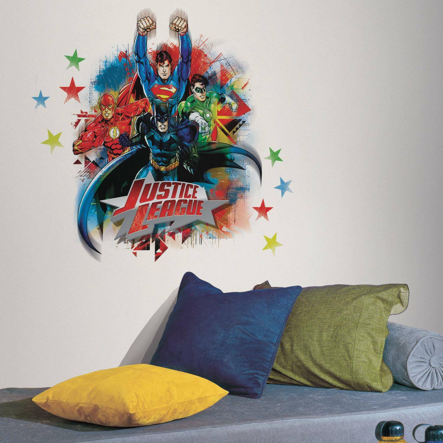 RoomMates Justice League Peel &#x26; Stick Giant Wall Decals