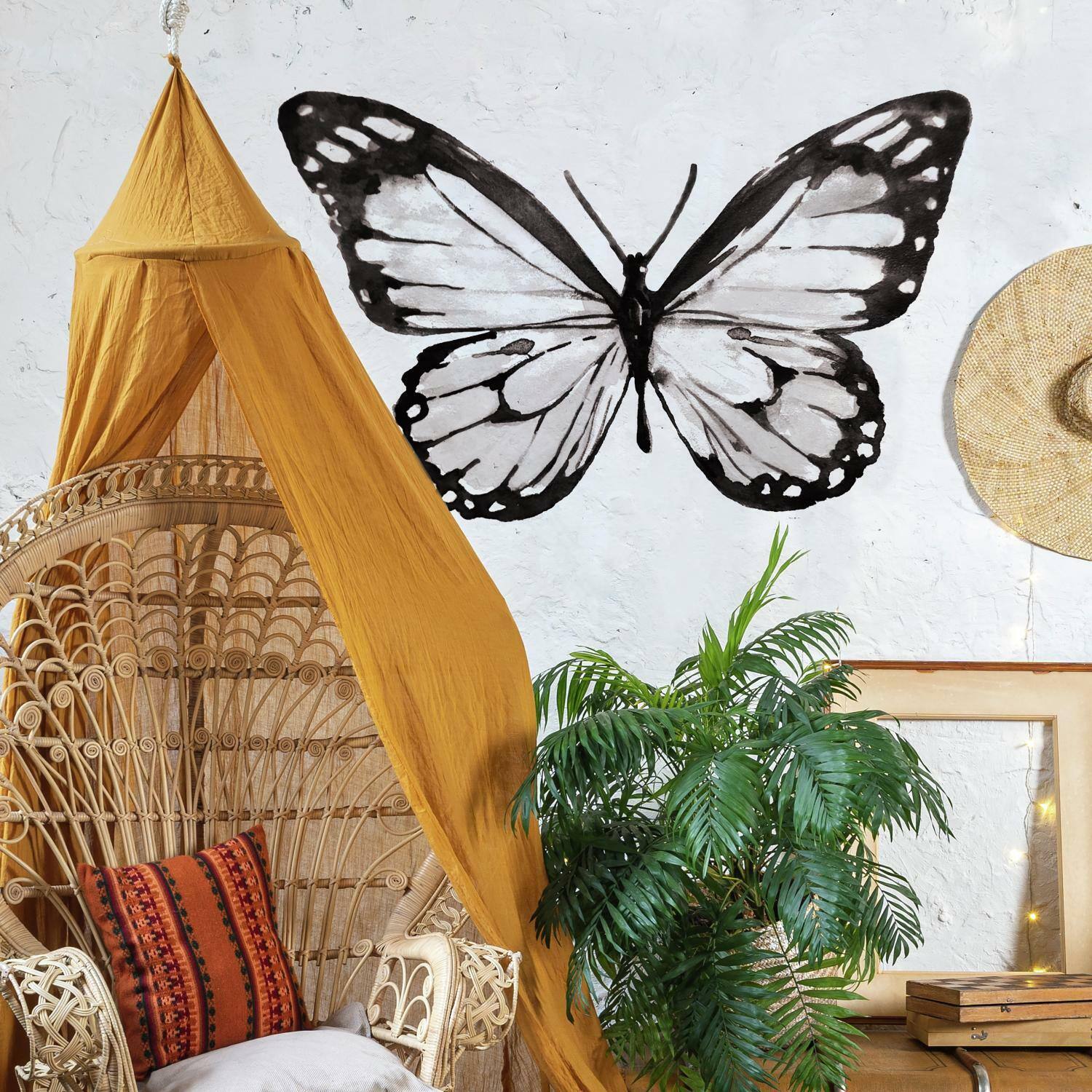 RoomMates Watercolor Butterfly Peel &#x26; Stick Giant Wall Decal
