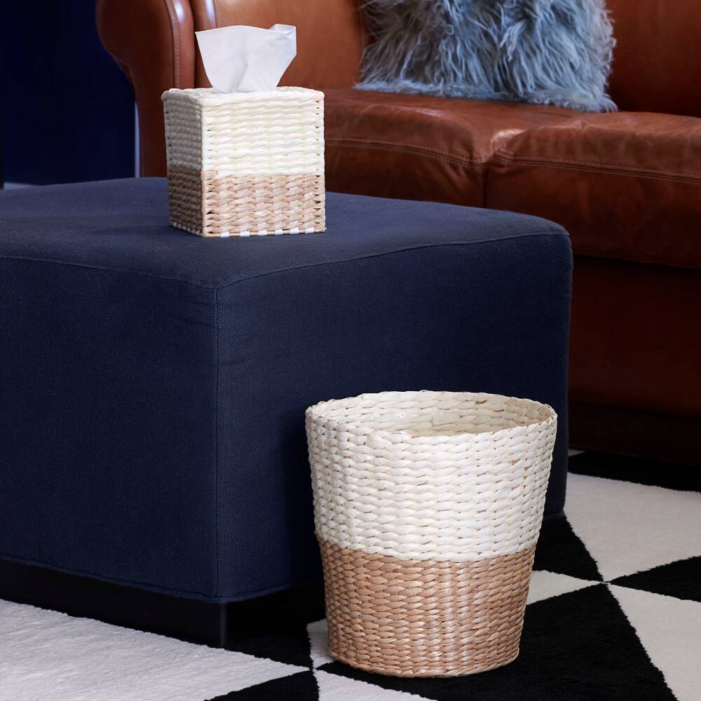 Household Essentials Wicker Bathroom Accessories Set