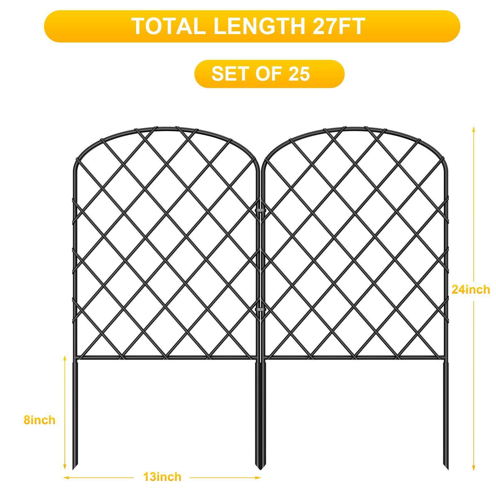 NEX&#x2122; Metal Rhombic Pet Guard &#x26; Garden Stake Fence, 25ct.