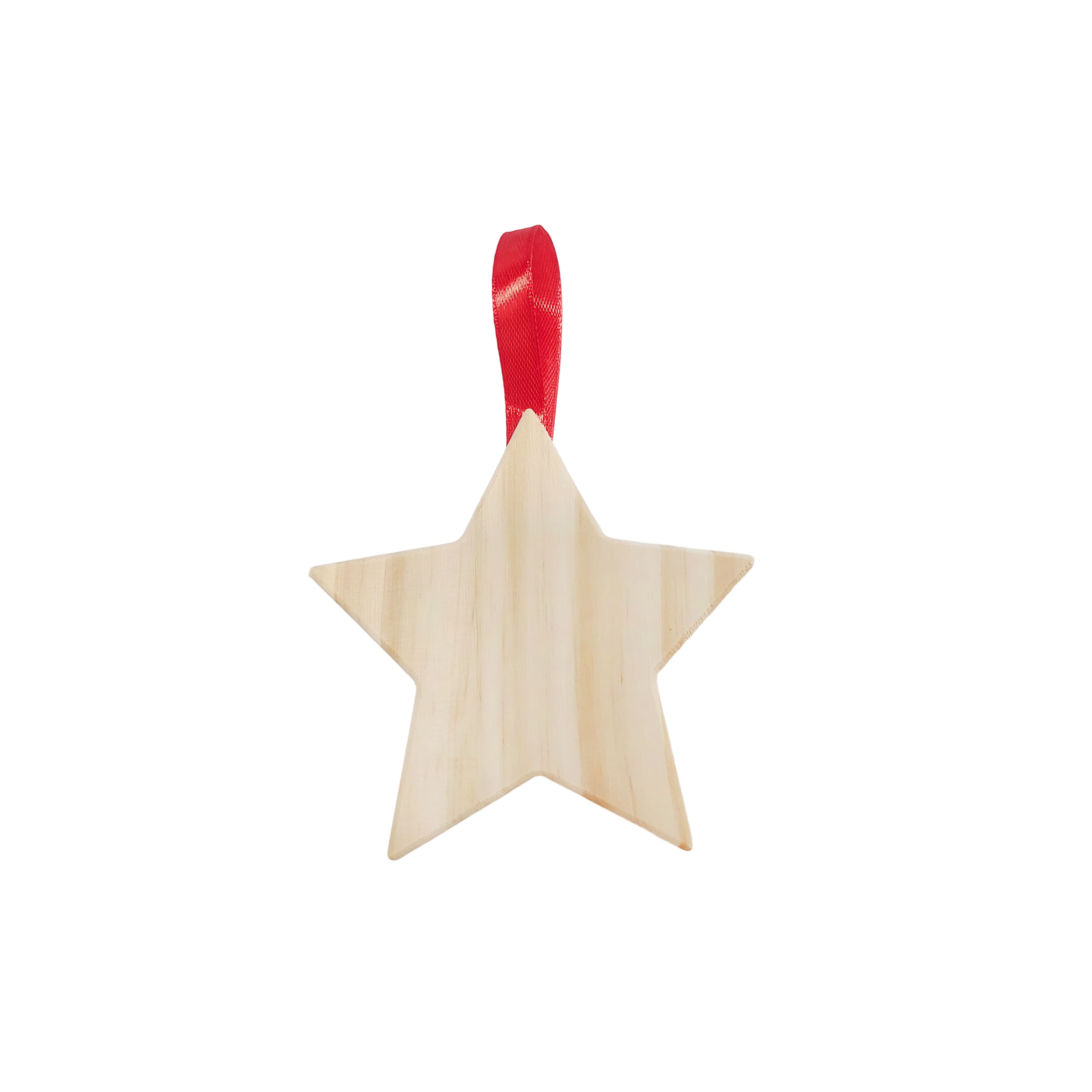 4&#x22; Star DIY Pinewood Ornament by Make Market&#xAE;