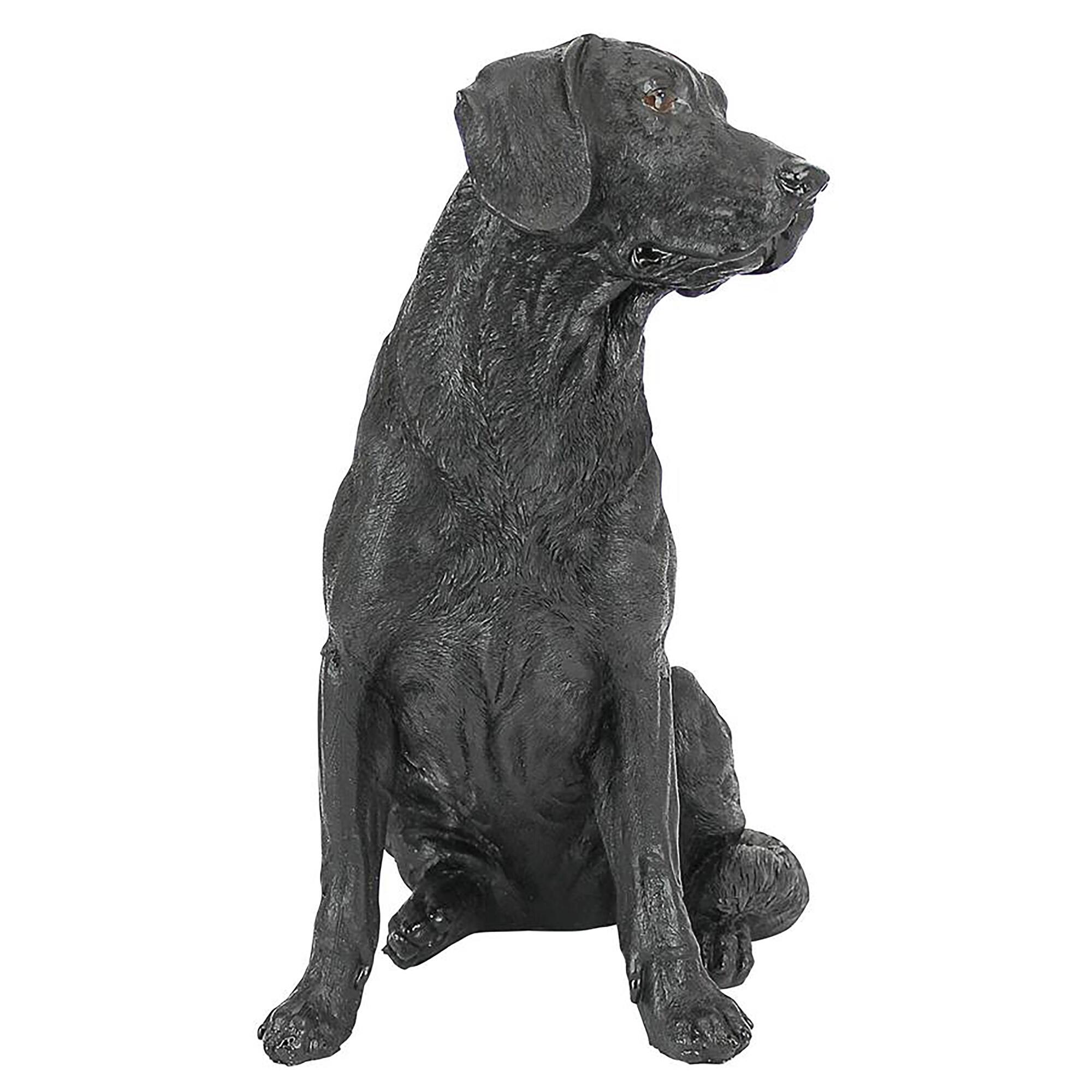 Design Toscano Black Labrador Retriever Dog Statue