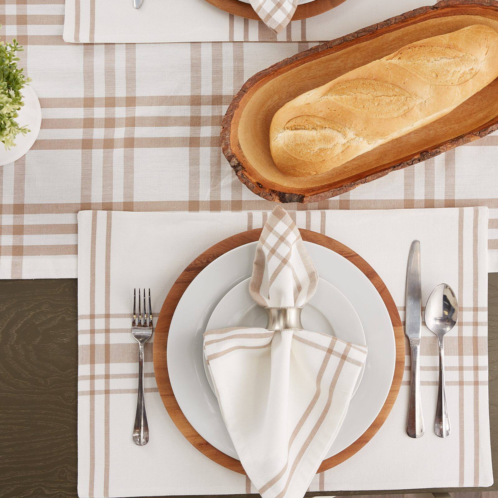 DII® Home Sweet Farmhouse Stone Cotton Placemats, 6ct.