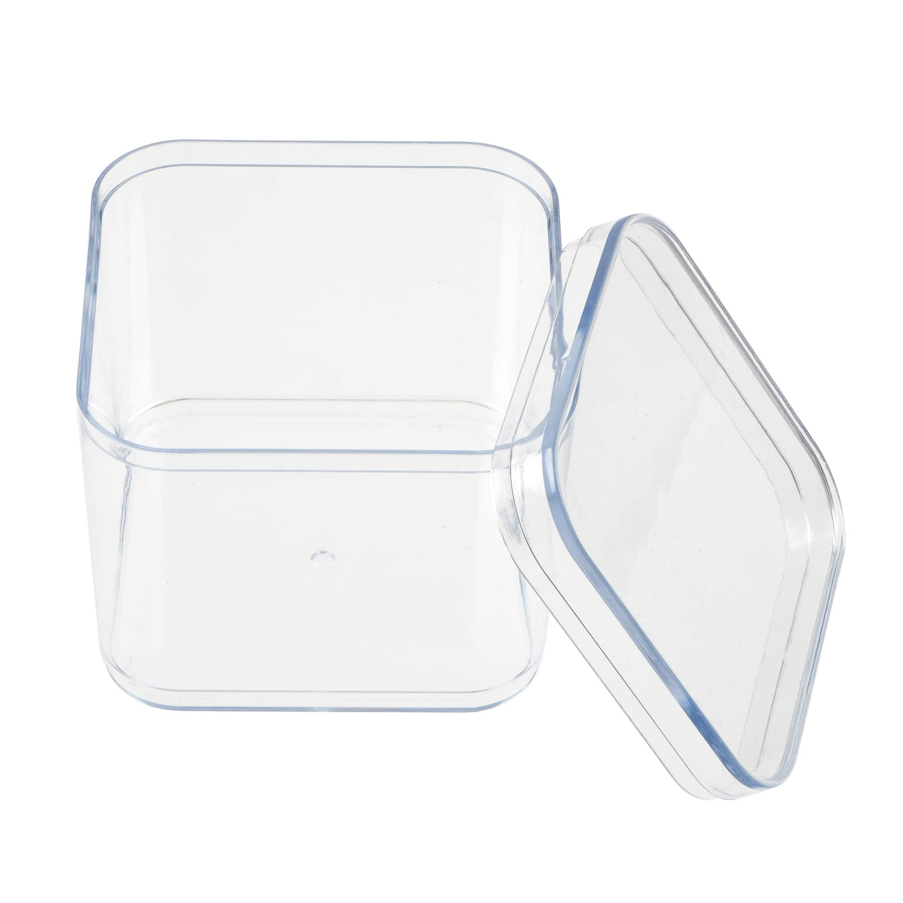 3&#x22; Square Plastic Jar by Simply Tidy&#x2122;