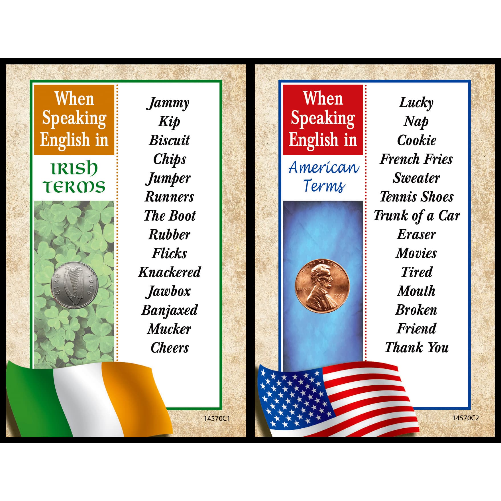 Irish Versus American English Wallet