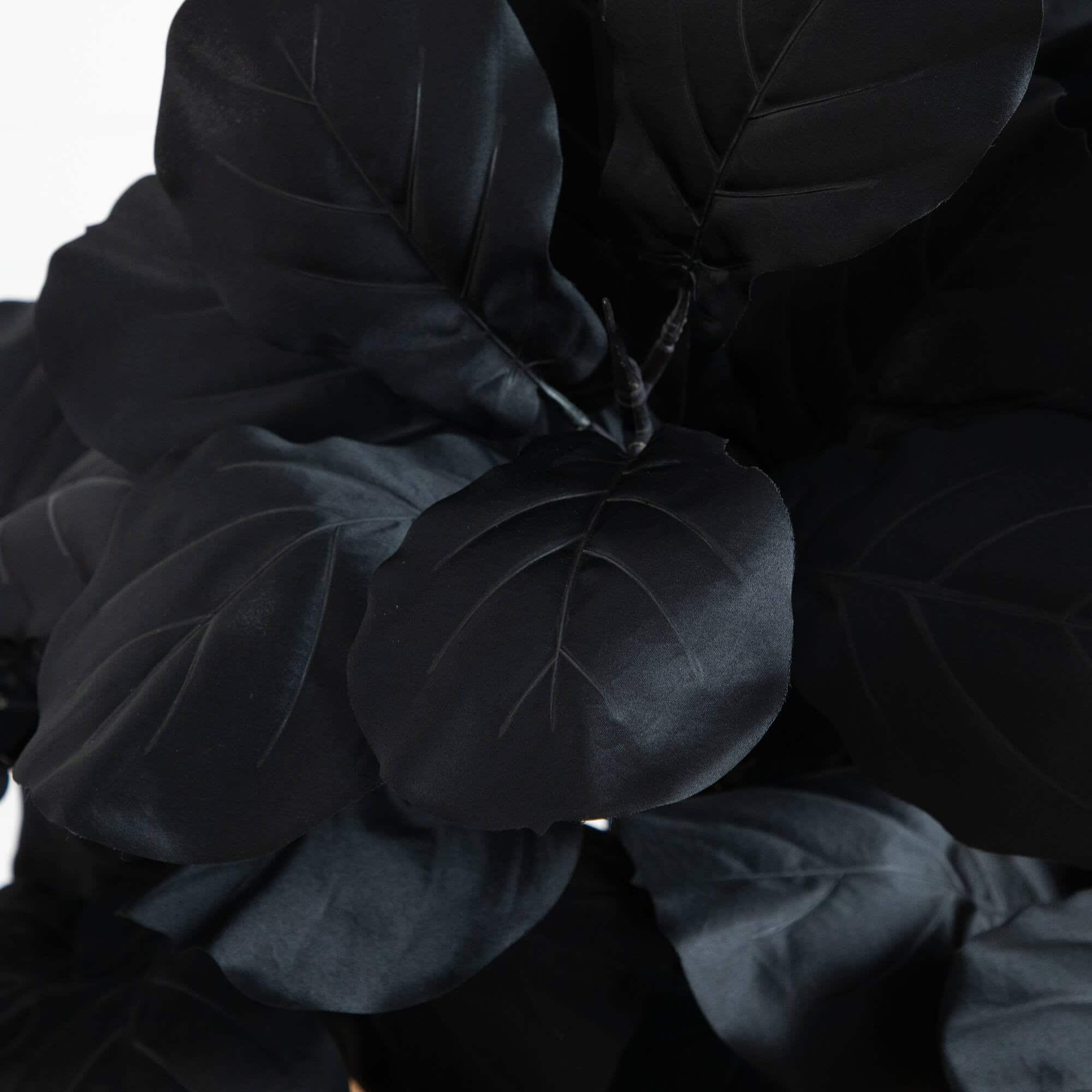 4ft. Artificial Halloween Black Fiddle Leaf Tree