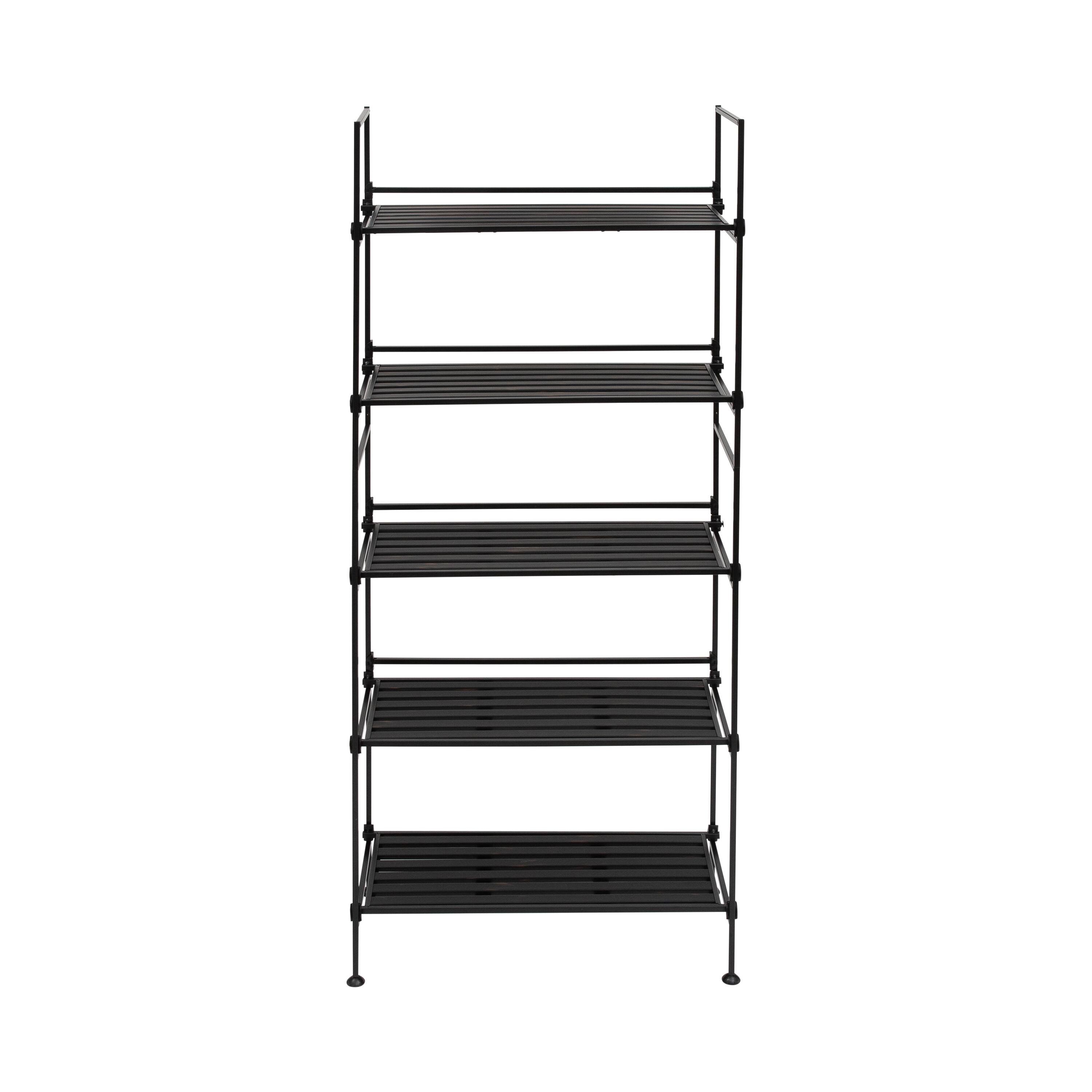 Organize It All 5 Tier Espresso Freestanding Shelf