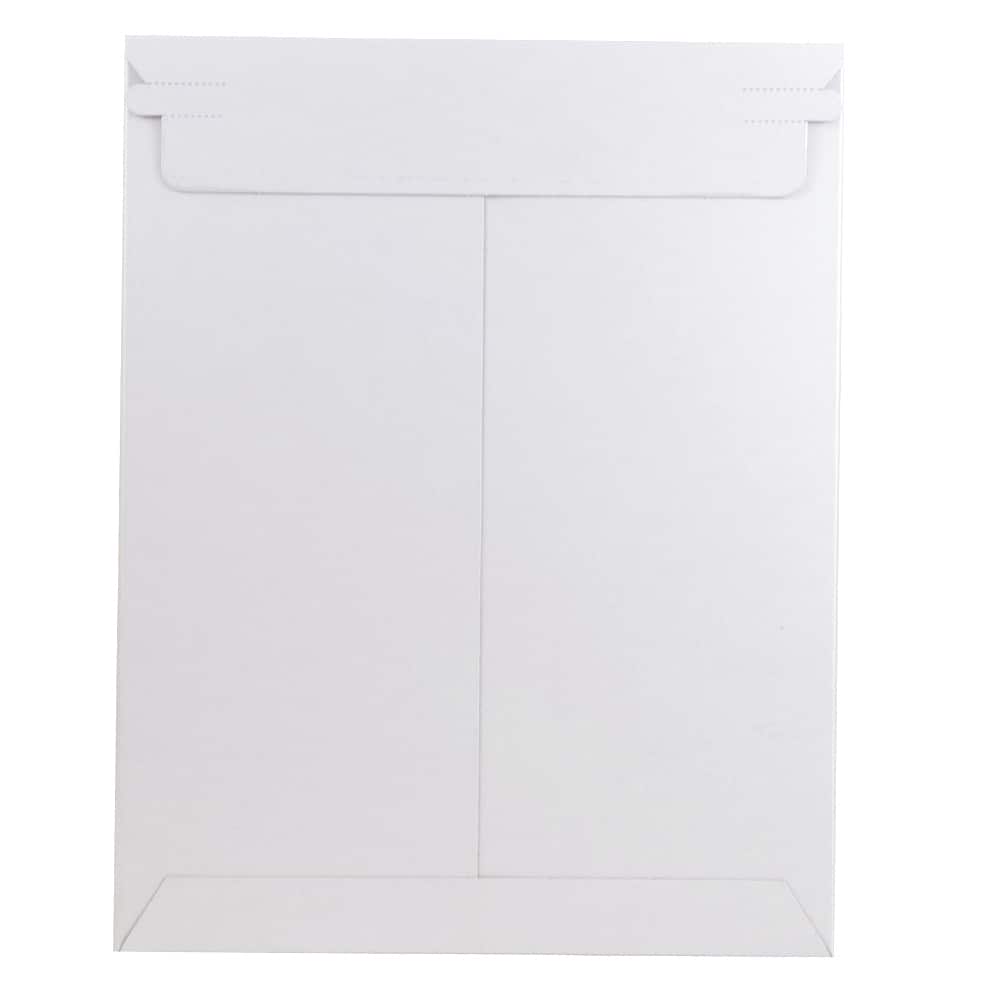 JAM Paper 9&#x22; x 11.5&#x22; White Flat Photo Mailer Peel &#x26; Seal Closure Envelopes, 6ct.