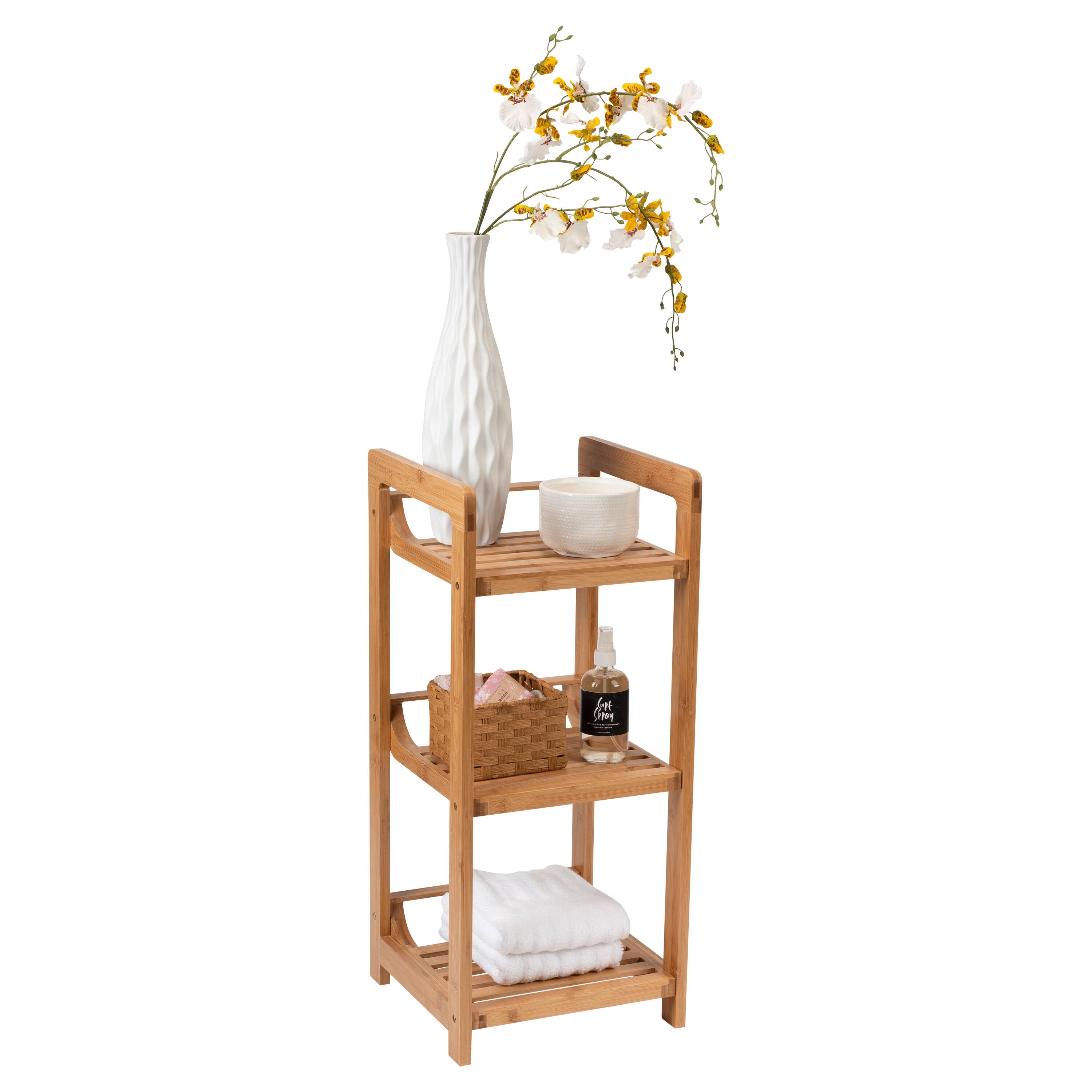Organize It All 28" Lohas 3-Tier Bamboo Shelving Tower