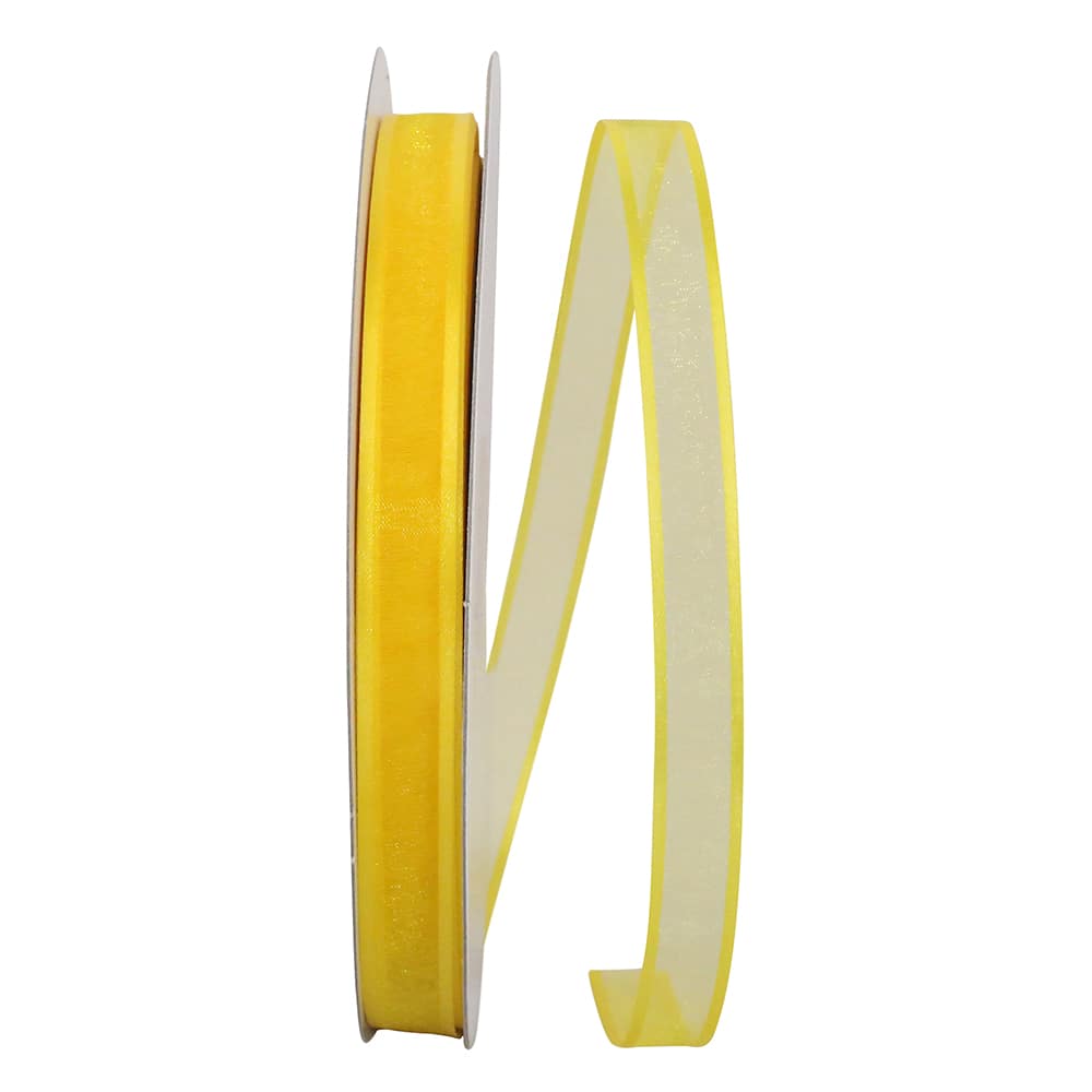 JAM Paper 5/8&#x22; x 100yd. Sheer Satin Edge Ribbon