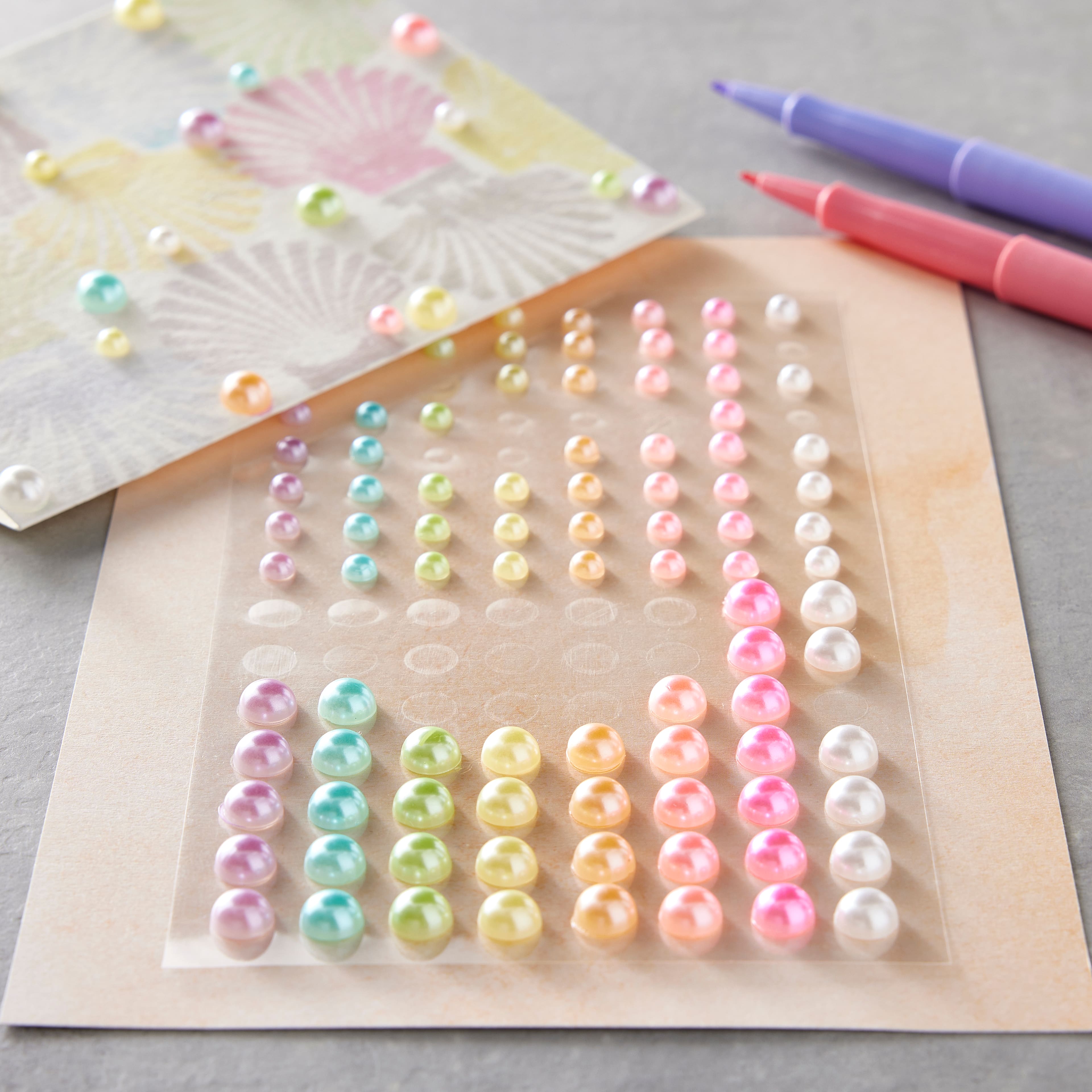 12 Packs: 120 ct. (1,440 total) Multicolor Pearl Stickers by Recollections&#x2122;