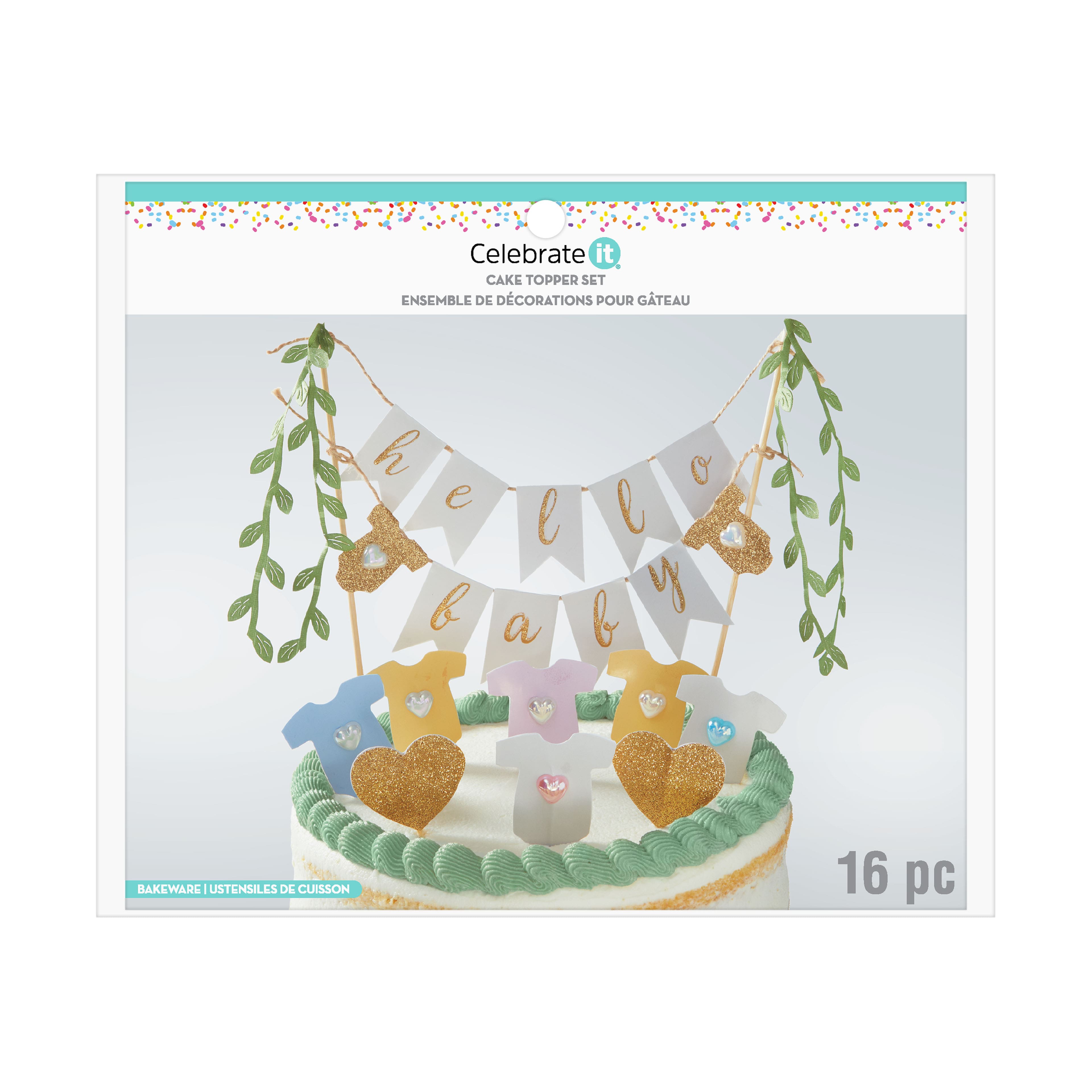 Hello Baby Cake Topper Set by Celebrate It&#x2122;