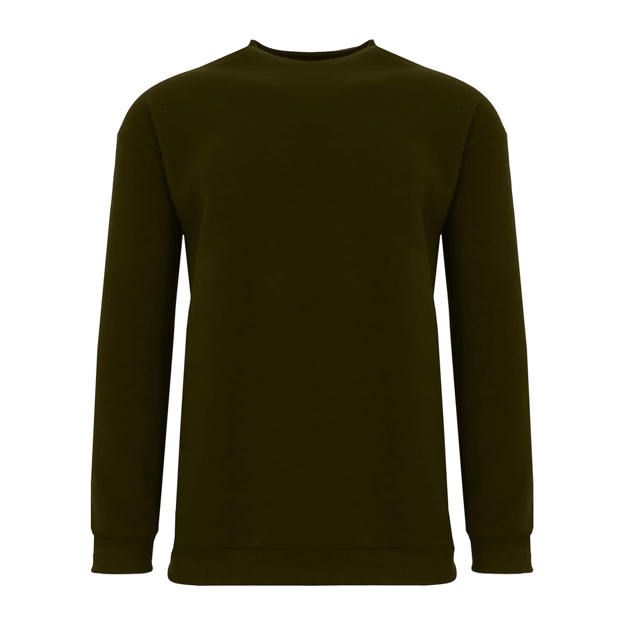 Galaxy by Harvic Crew Neck Fleece-Lined Men's Pullover Sweatshirt