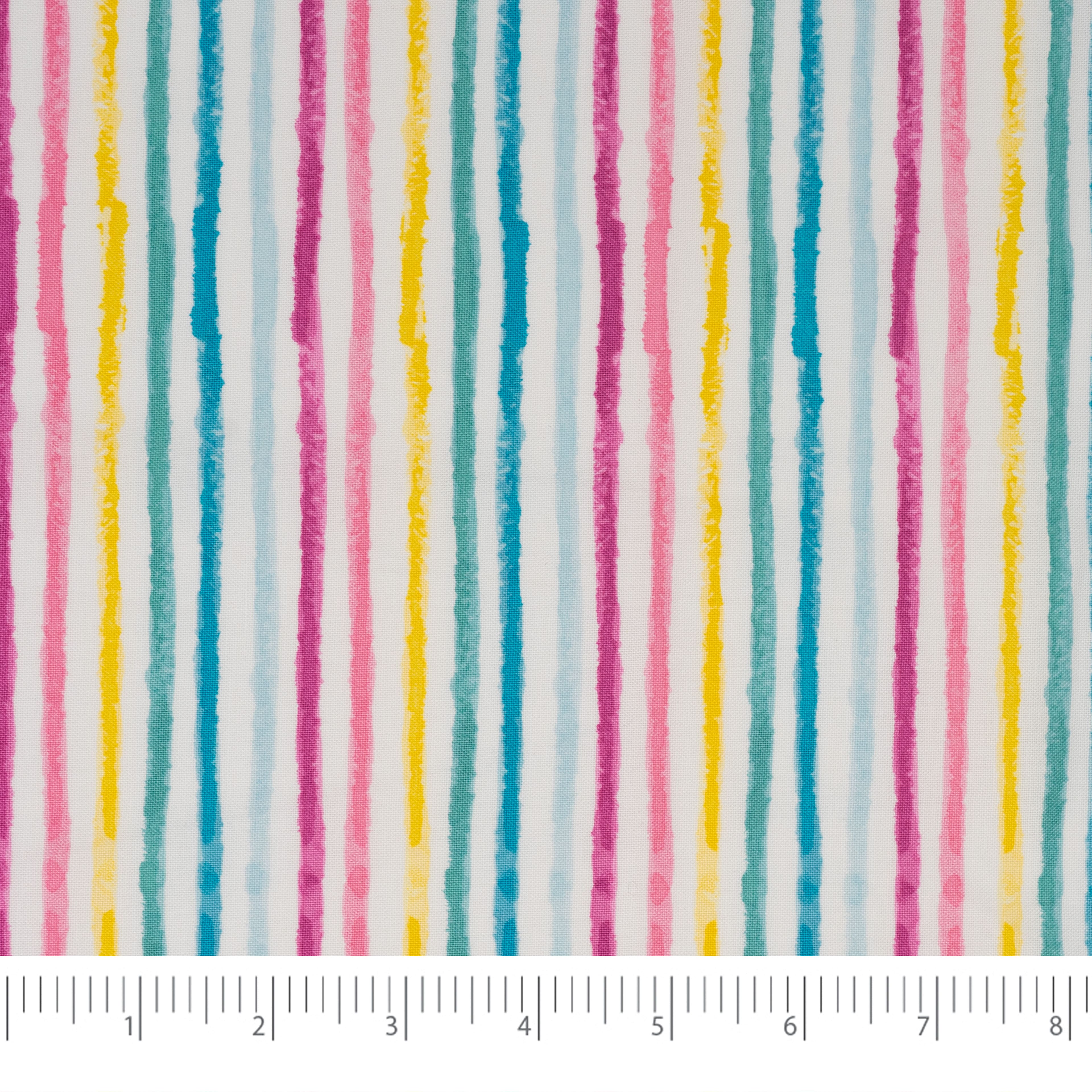 SINGER Multicolor Striped Cotton Fabric