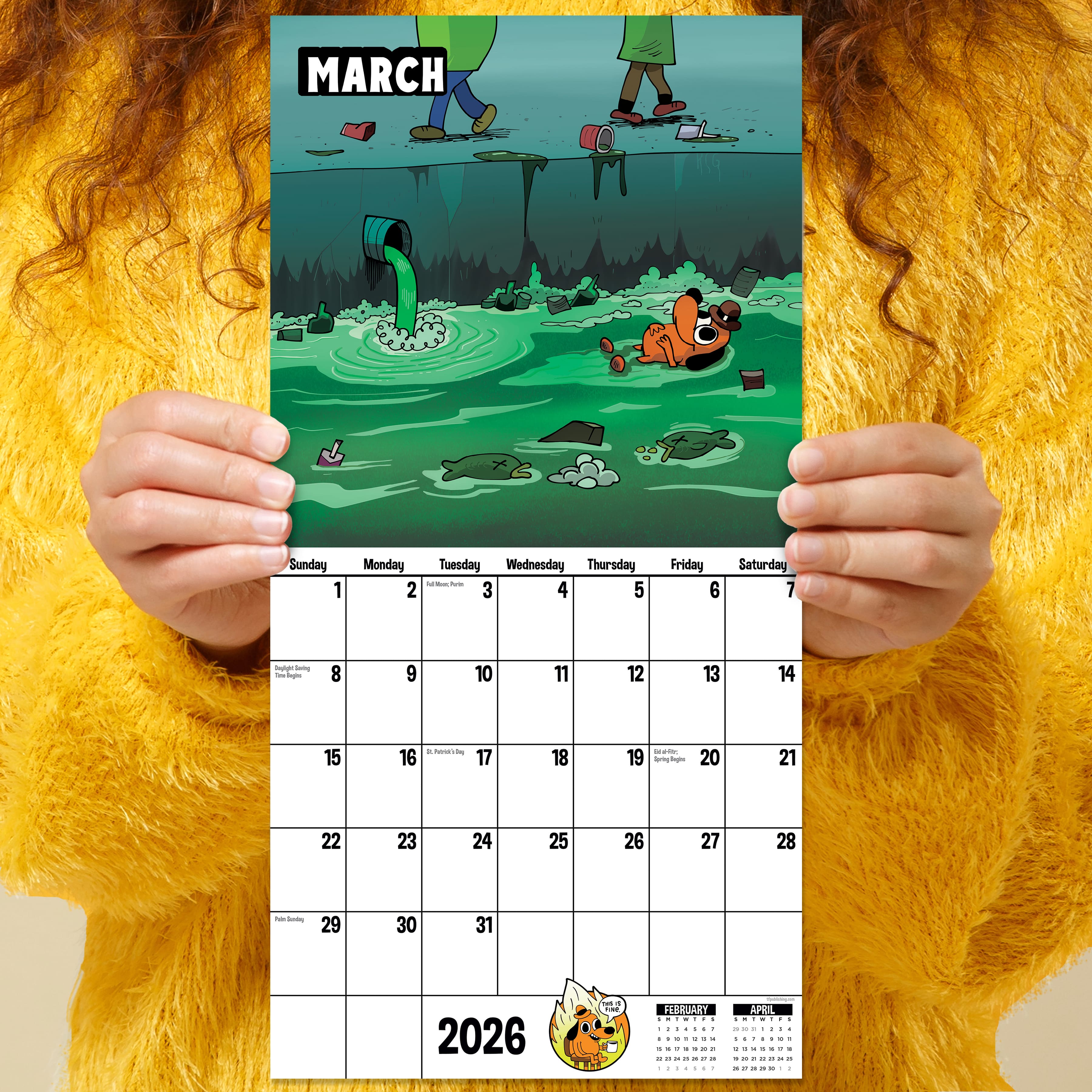 2026 THIS IS FINE Mini Calendar