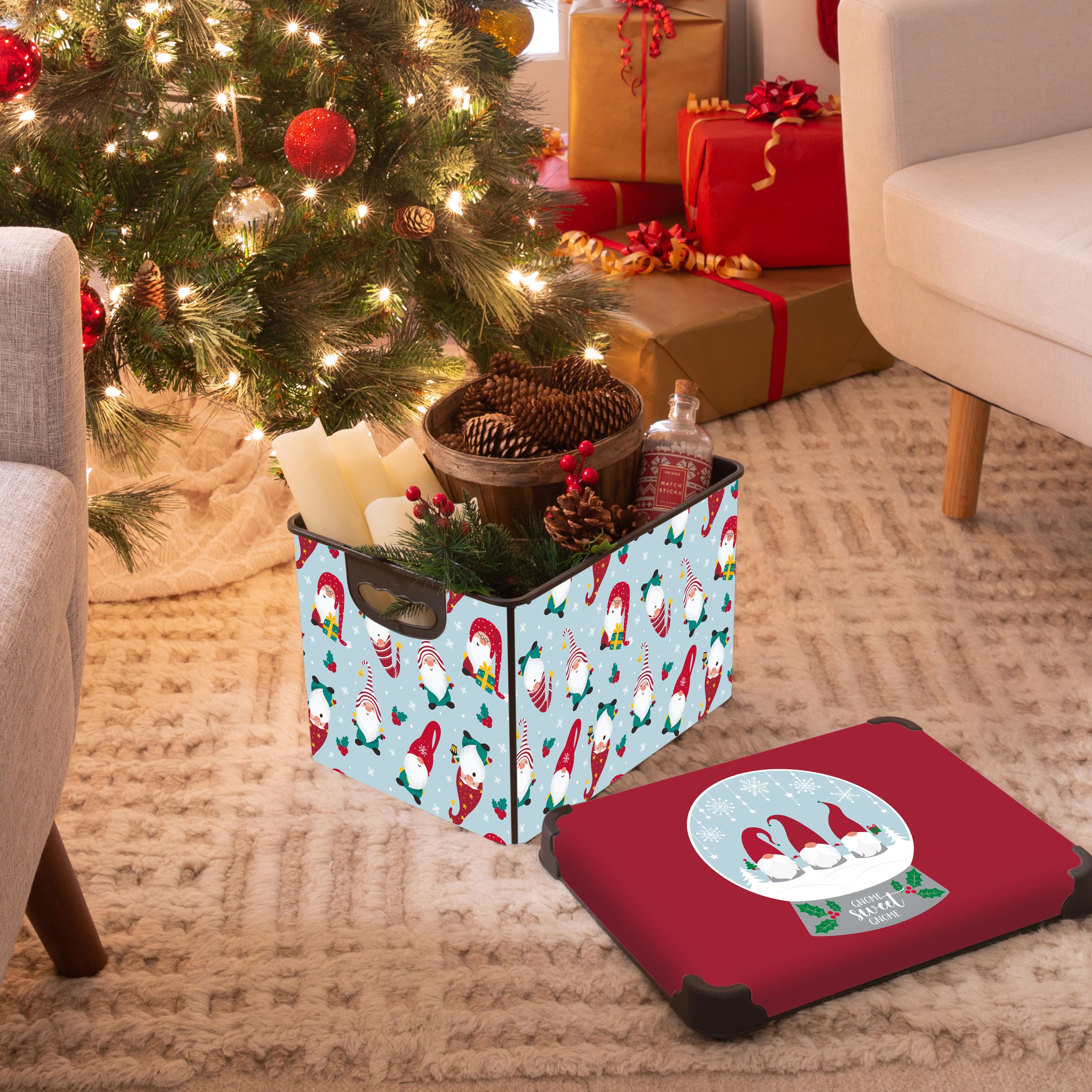 Simplify Holiday Gnome Sweet Gnome Storage Tote