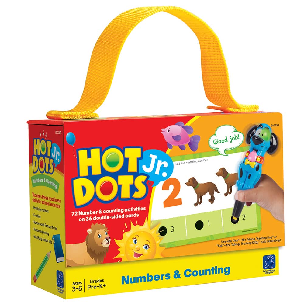 Educational Insights Hot Dots Jr. Numbers &#x26; Counting Card Set