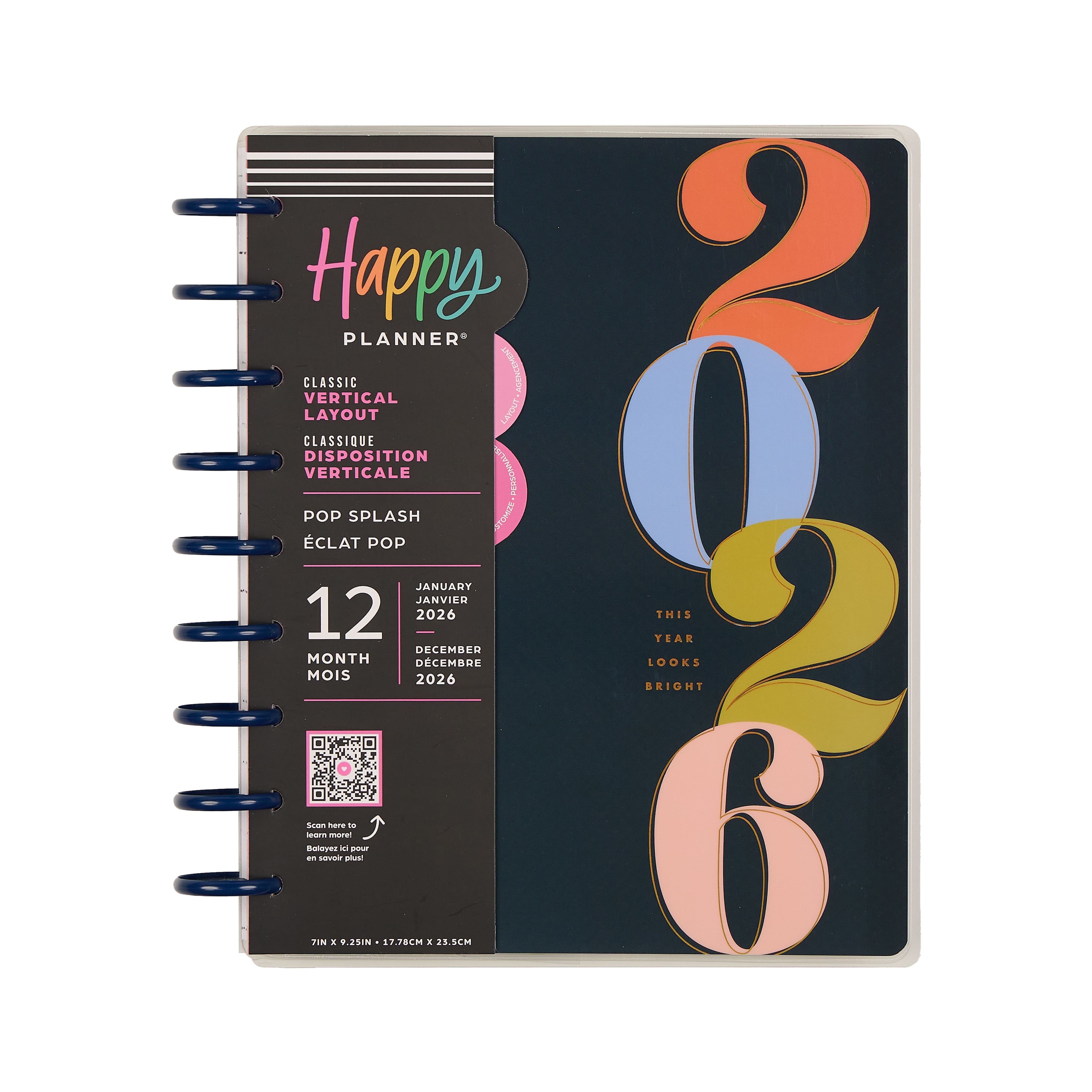 Le planificateur classique Happy Planner Pop Splash