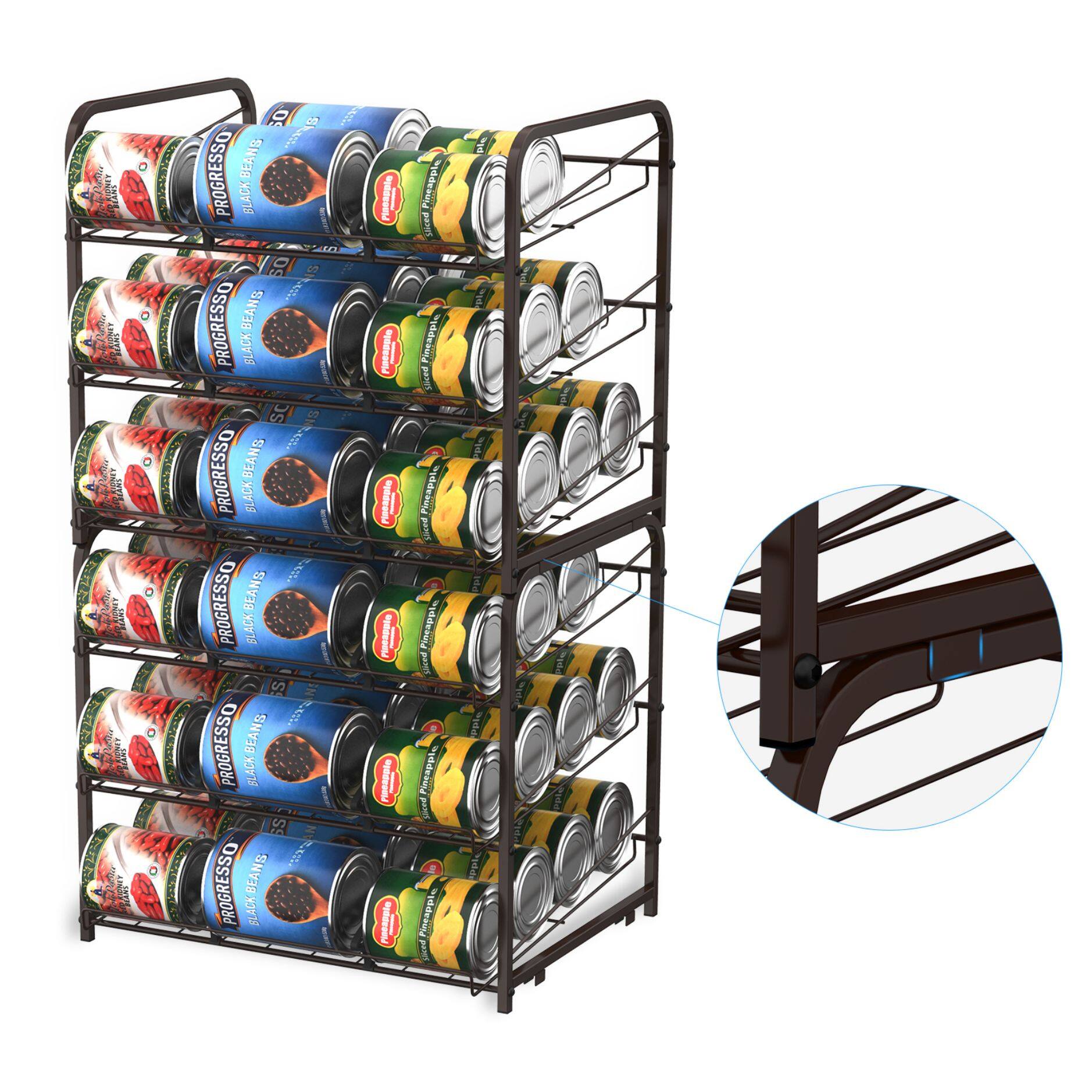 3-Tier Stackable Can Rack Organizer