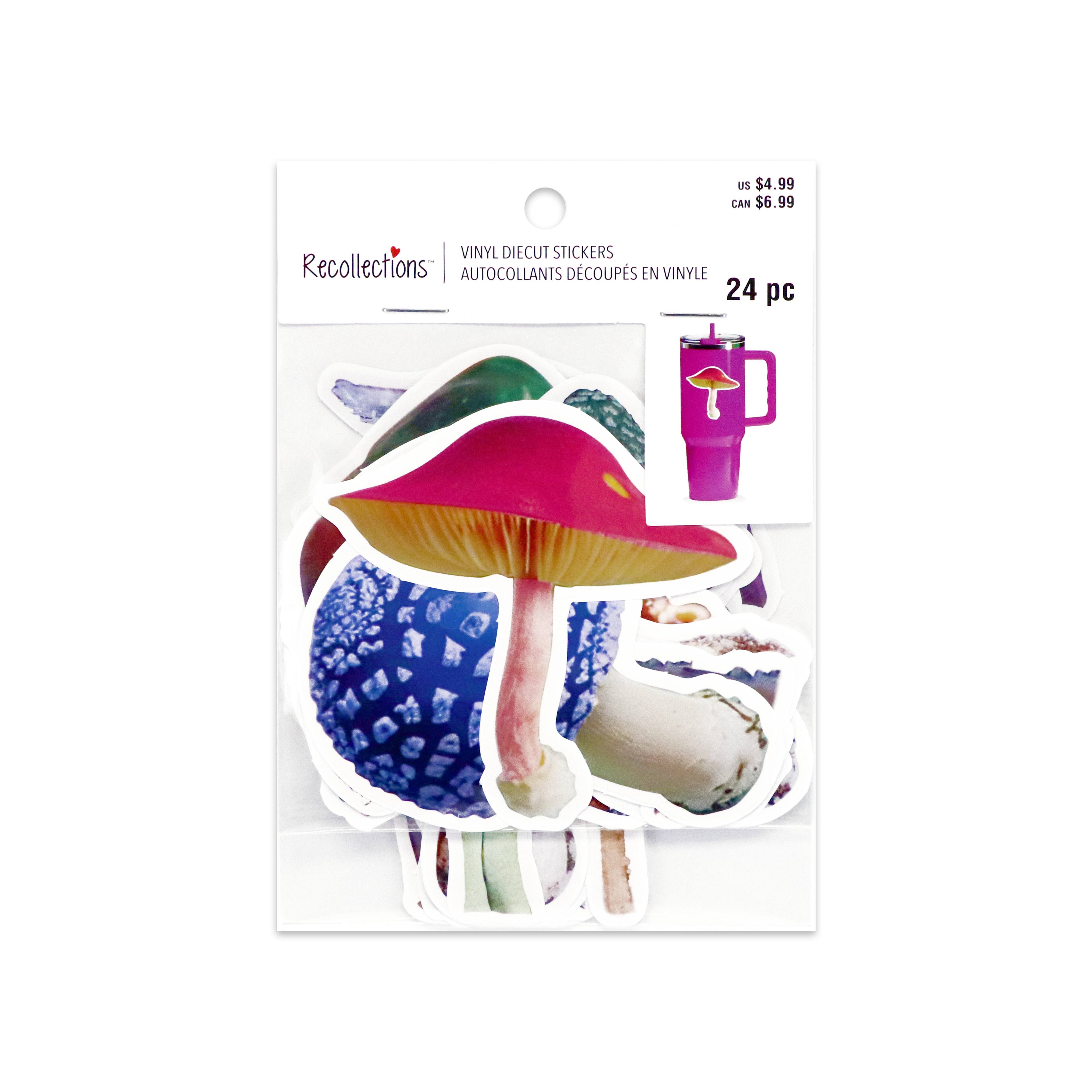 Photo Mushrooms Vinyl Diecut Stickers by Recollections™
