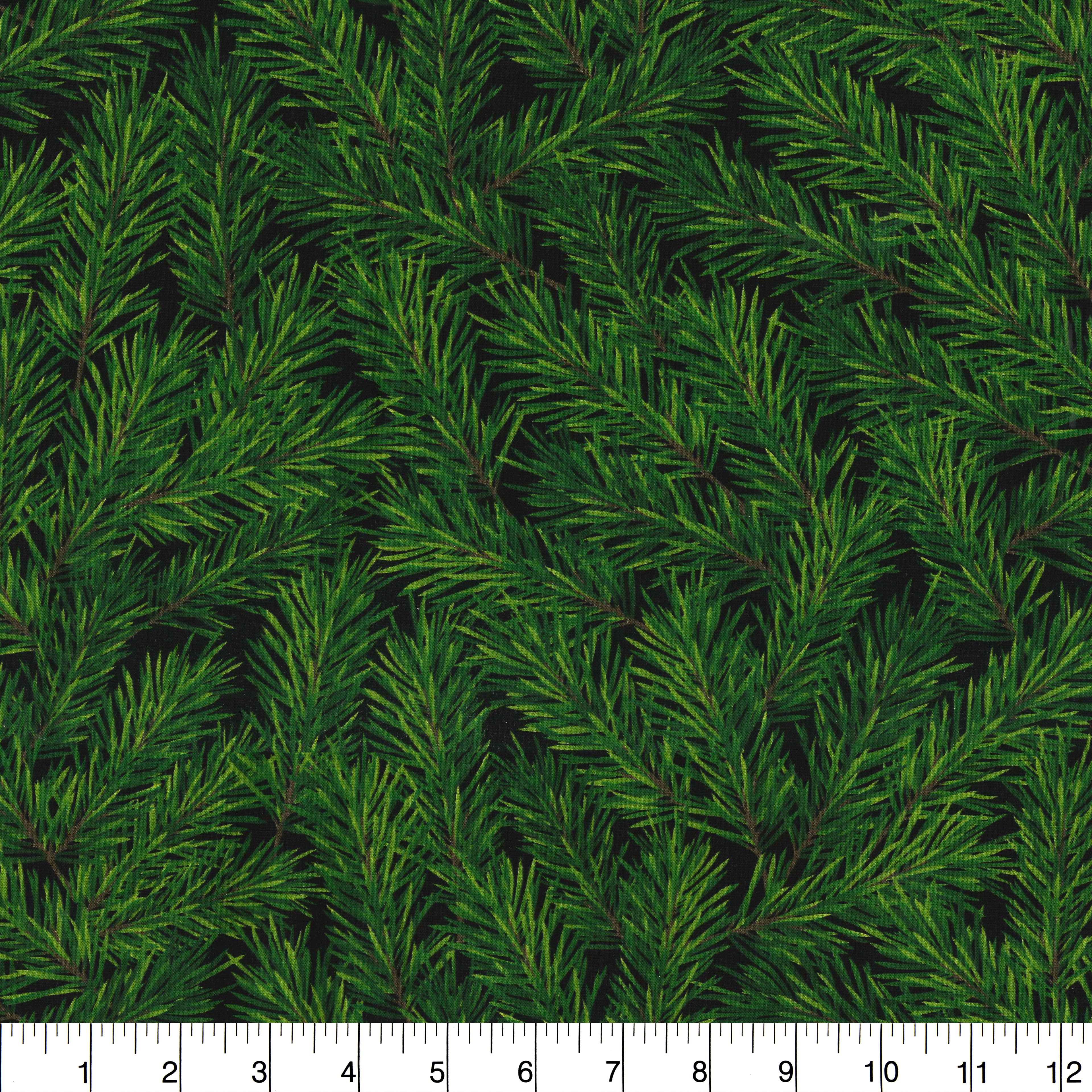 Fabric Traditions Fraser Fir Cotton Fabric