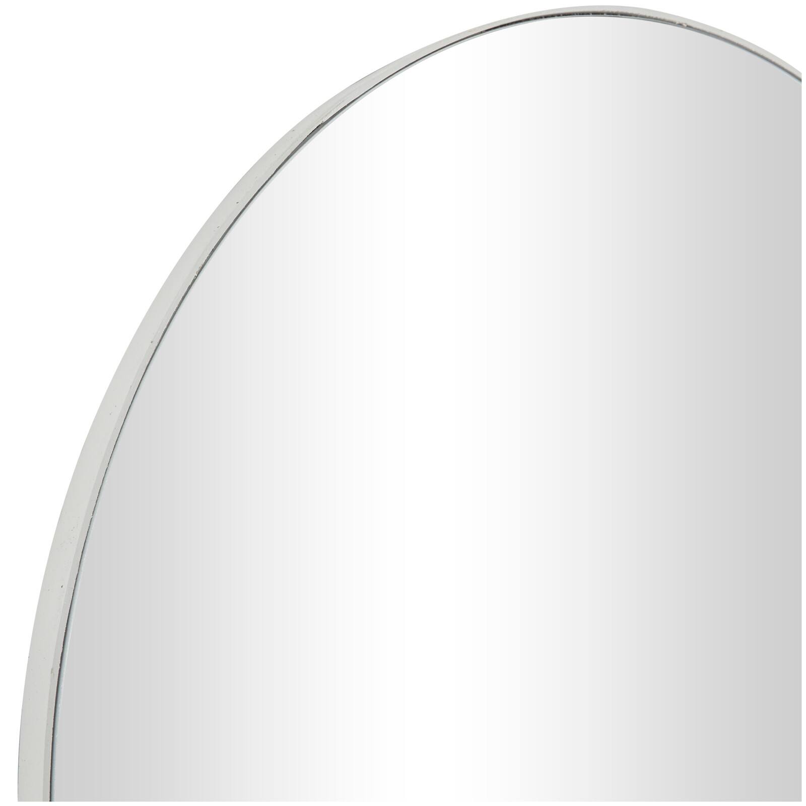 White Wood Thin Framed Wall Mirror 36" x 1" x 36"