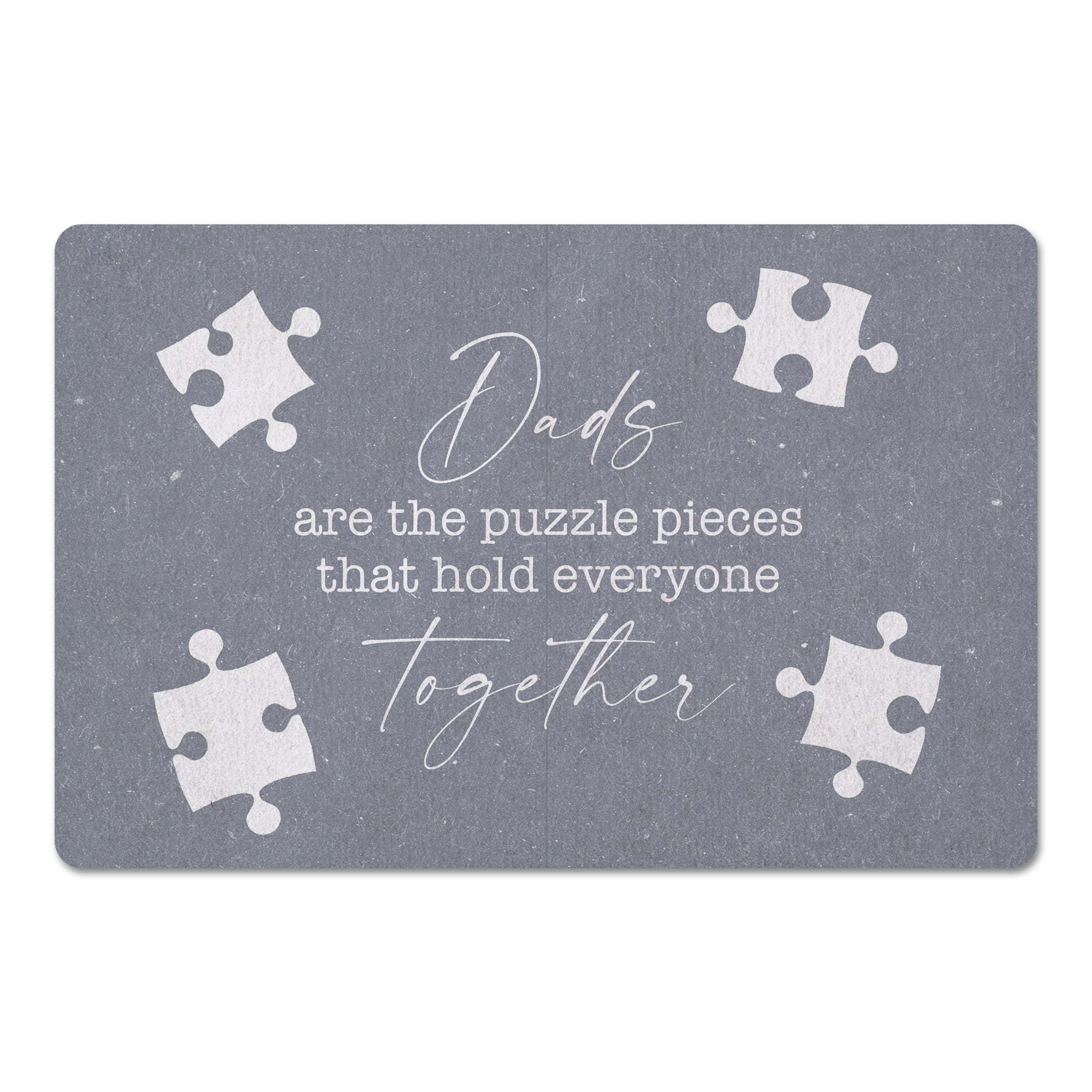 Dads Are the Puzzle Pieces Floor Mat