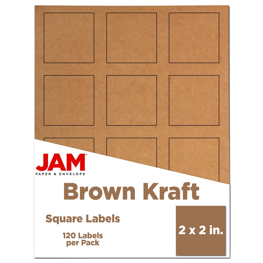 JAM Paper 2&#x22; x 2&#x22; Square Product &#x26; Container Labels, 120ct.