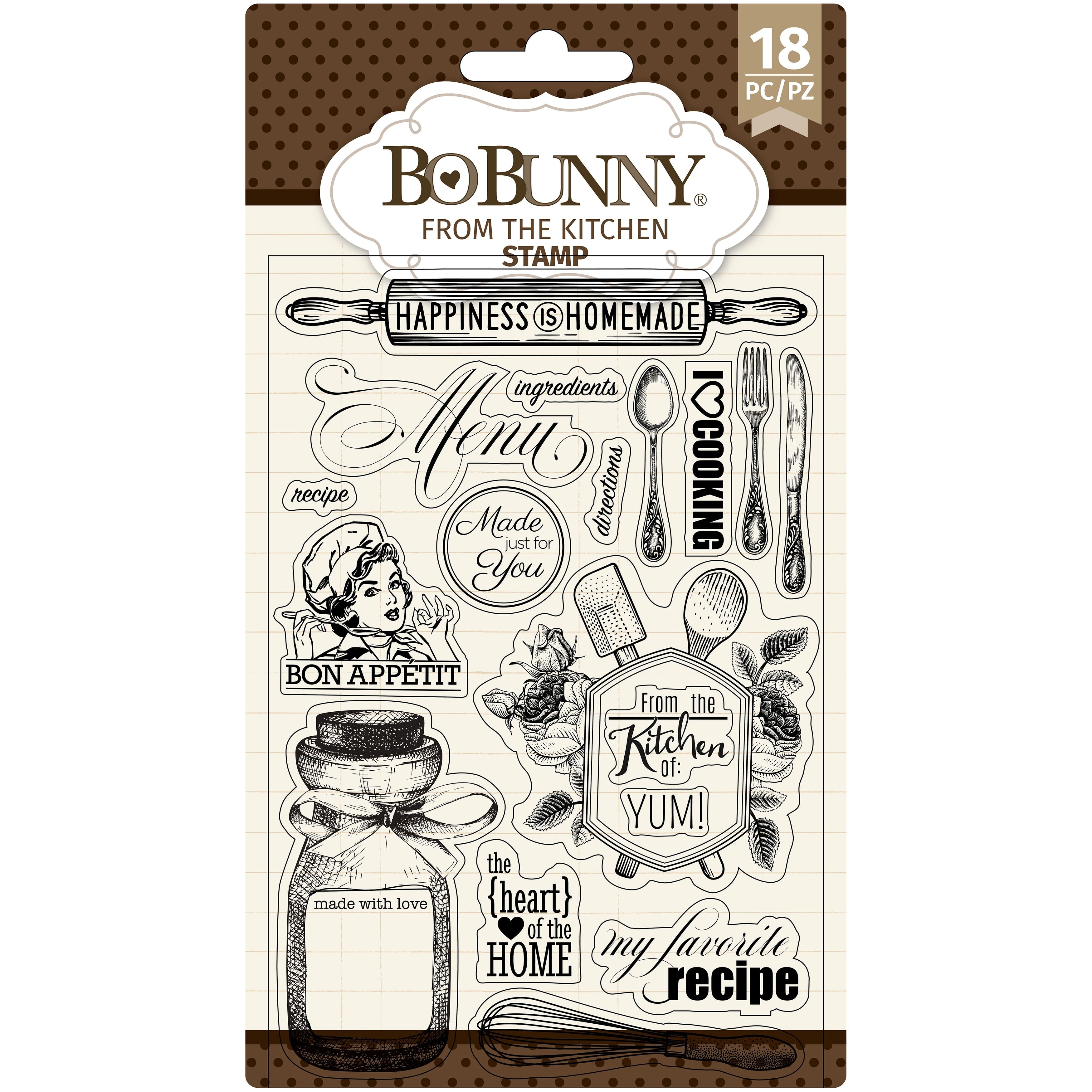 BoBunny&#xAE; From The Kitchen Clear Stamps