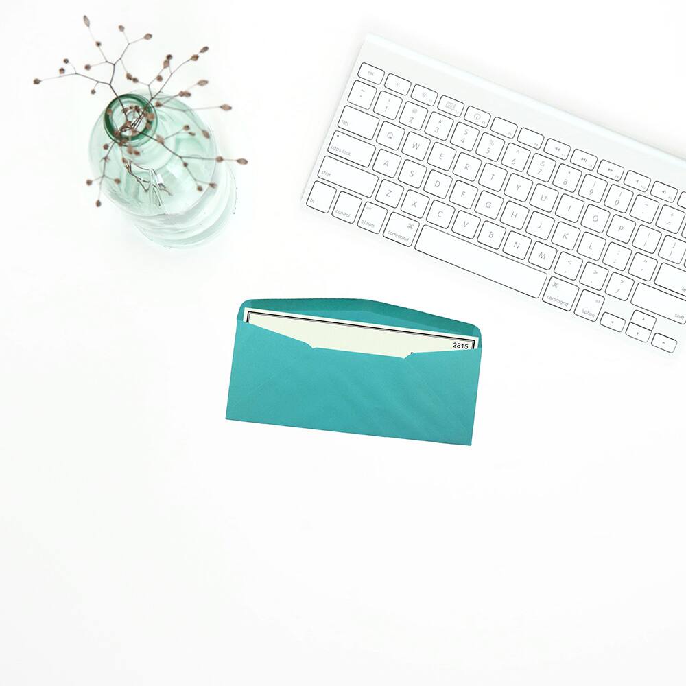 JAM Paper 4" x 9.5" Colored Business Window Envelopes, 50ct.