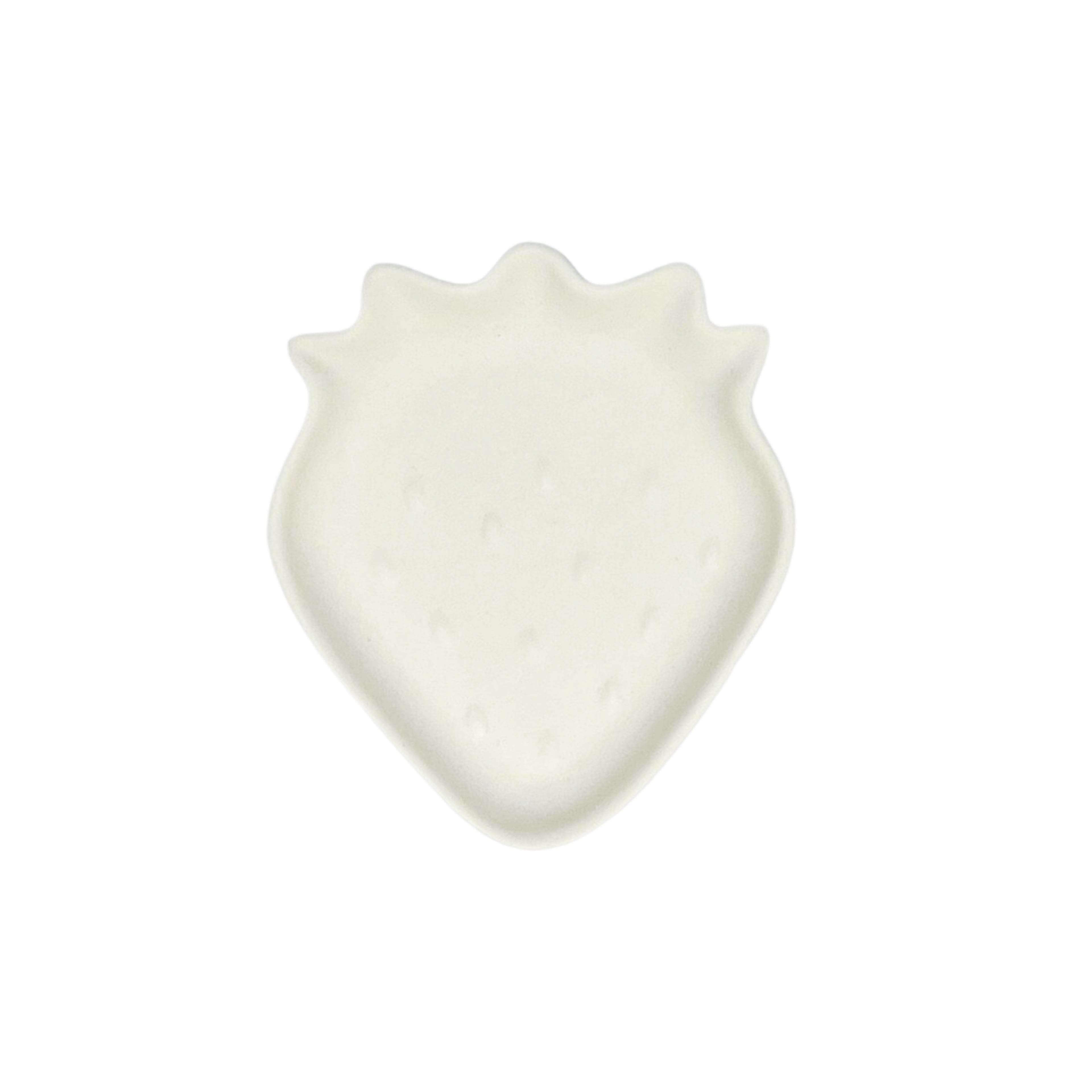 3.75&#x22; Strawberry Trinket Tray DIY Ceramic D&#xE9;cor by Make Market&#xAE;