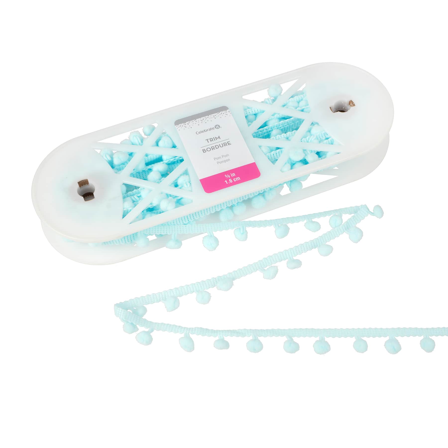 5/8&#x22; Pom Pom Trim Ribbon by Celebrate It&#xAE;